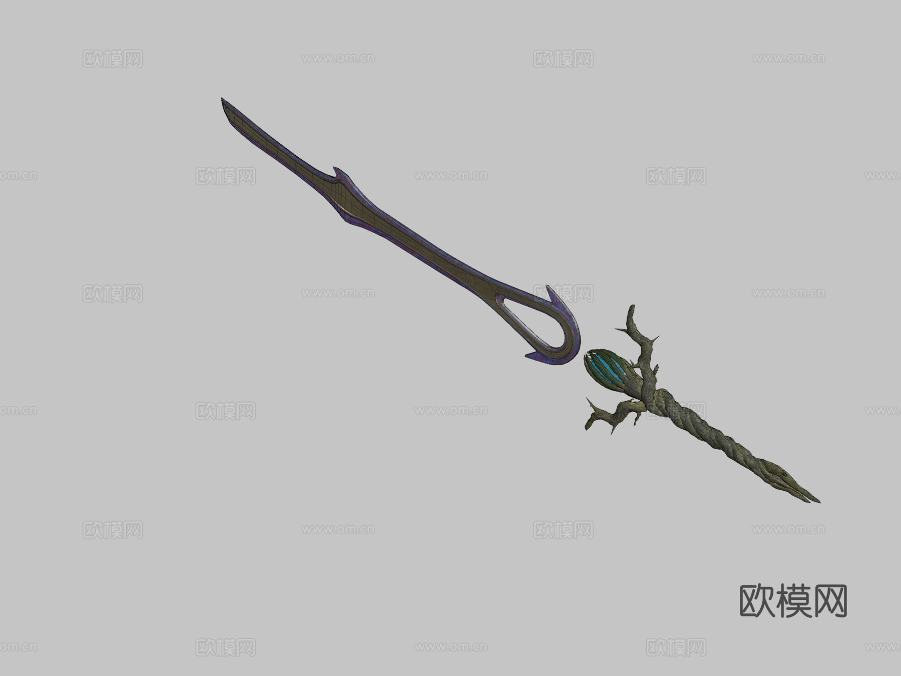 魔法剑低清3d模型下载（渲染图2）