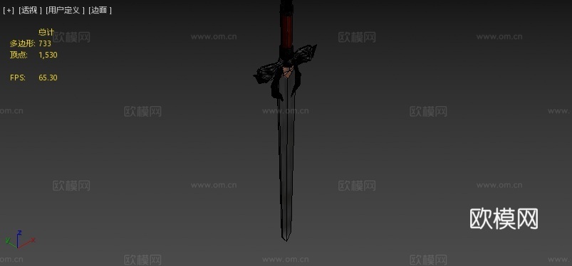 精制剑3d模型下载（渲染图4）