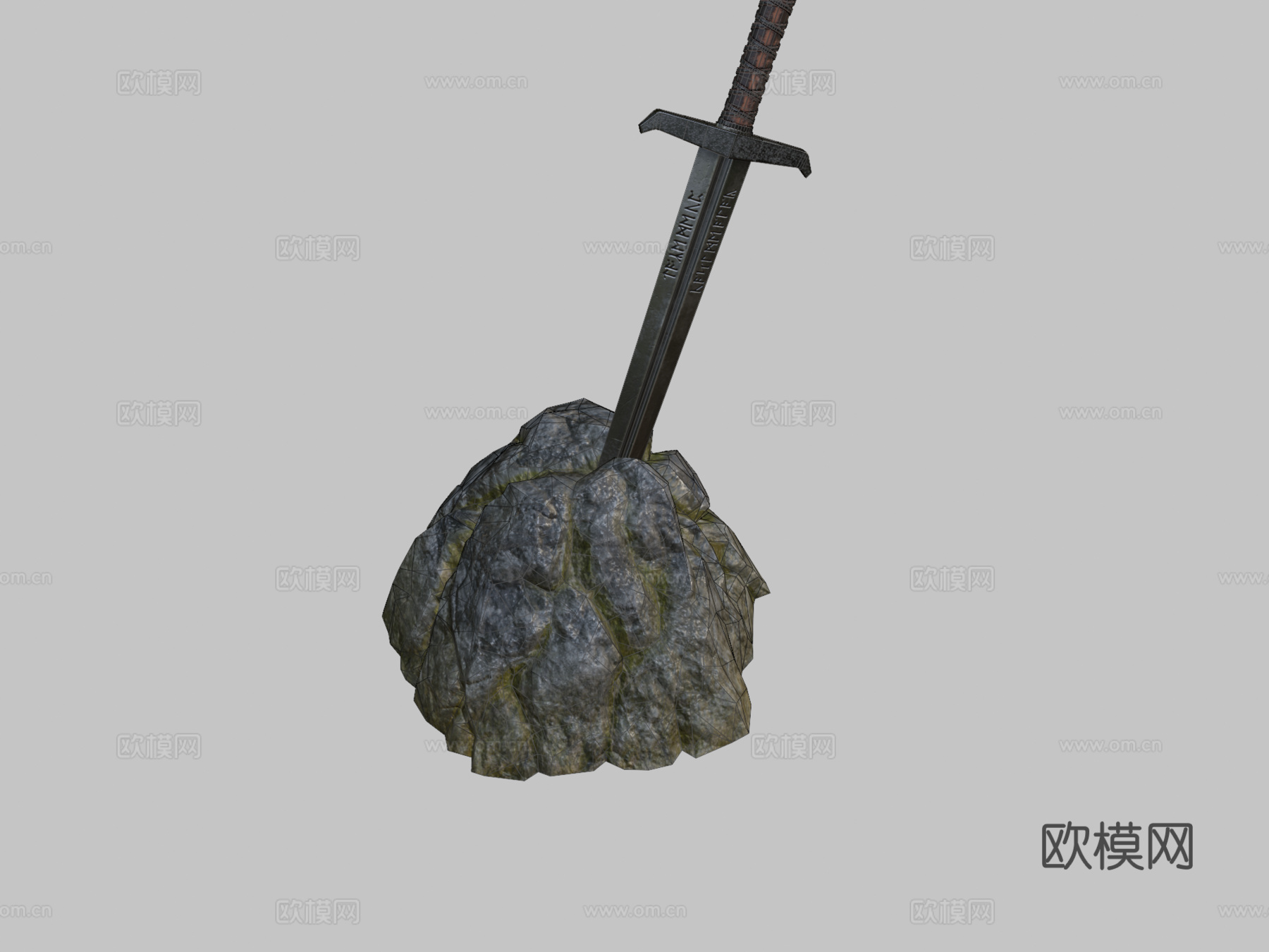 王者之剑亚瑟王之剑3d模型下载（渲染图2）