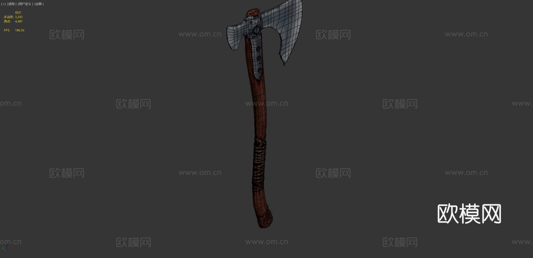 利维坦之斧战神3d模型下载（渲染图4）