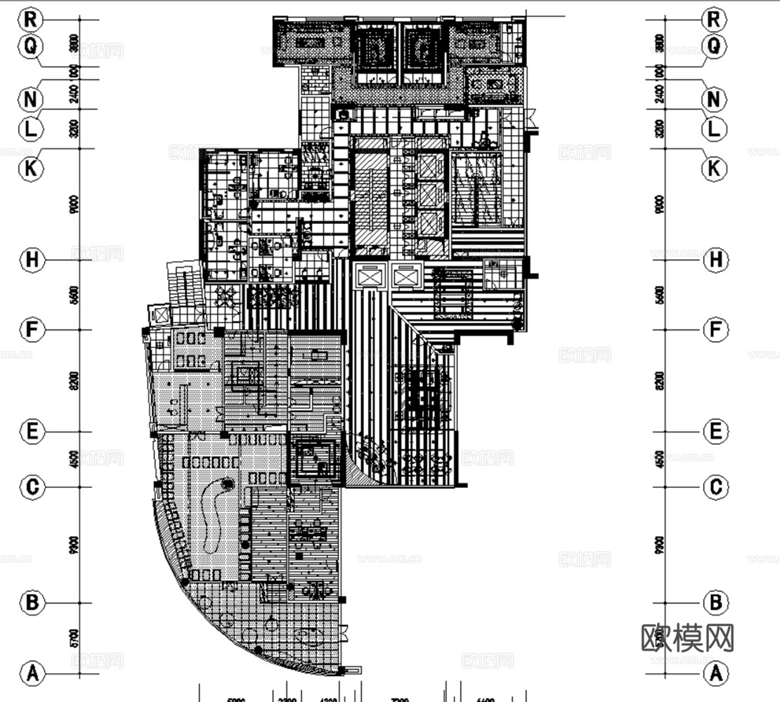 6套现代月子中心会所妇幼医院CAD施工图最新整理合集cad施工图