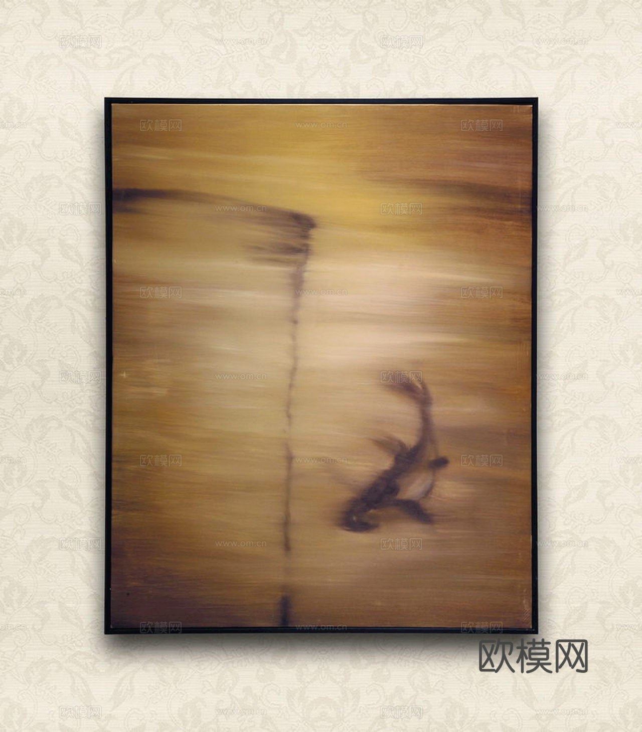 中式新中式挂画壁画水墨字画山水花鸟背景墙壁纸装饰画抽象画油画下载