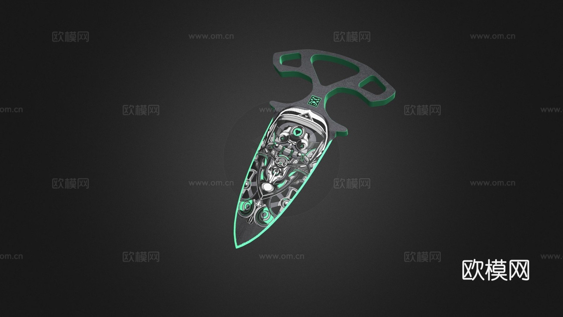 赛博爱推3d模型下载（渲染图1）