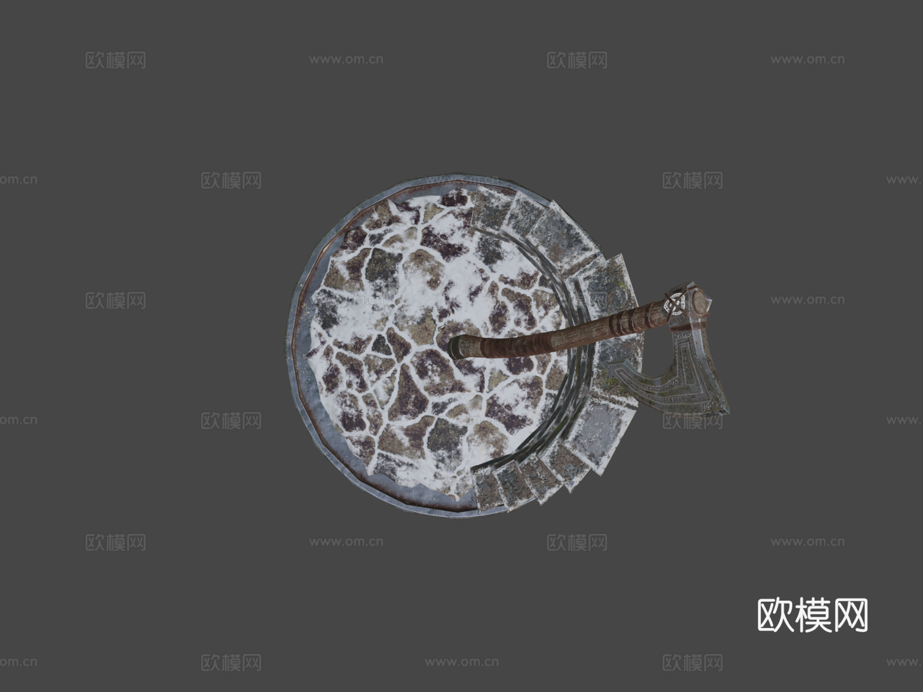 维京战斧3d模型下载（渲染图7）