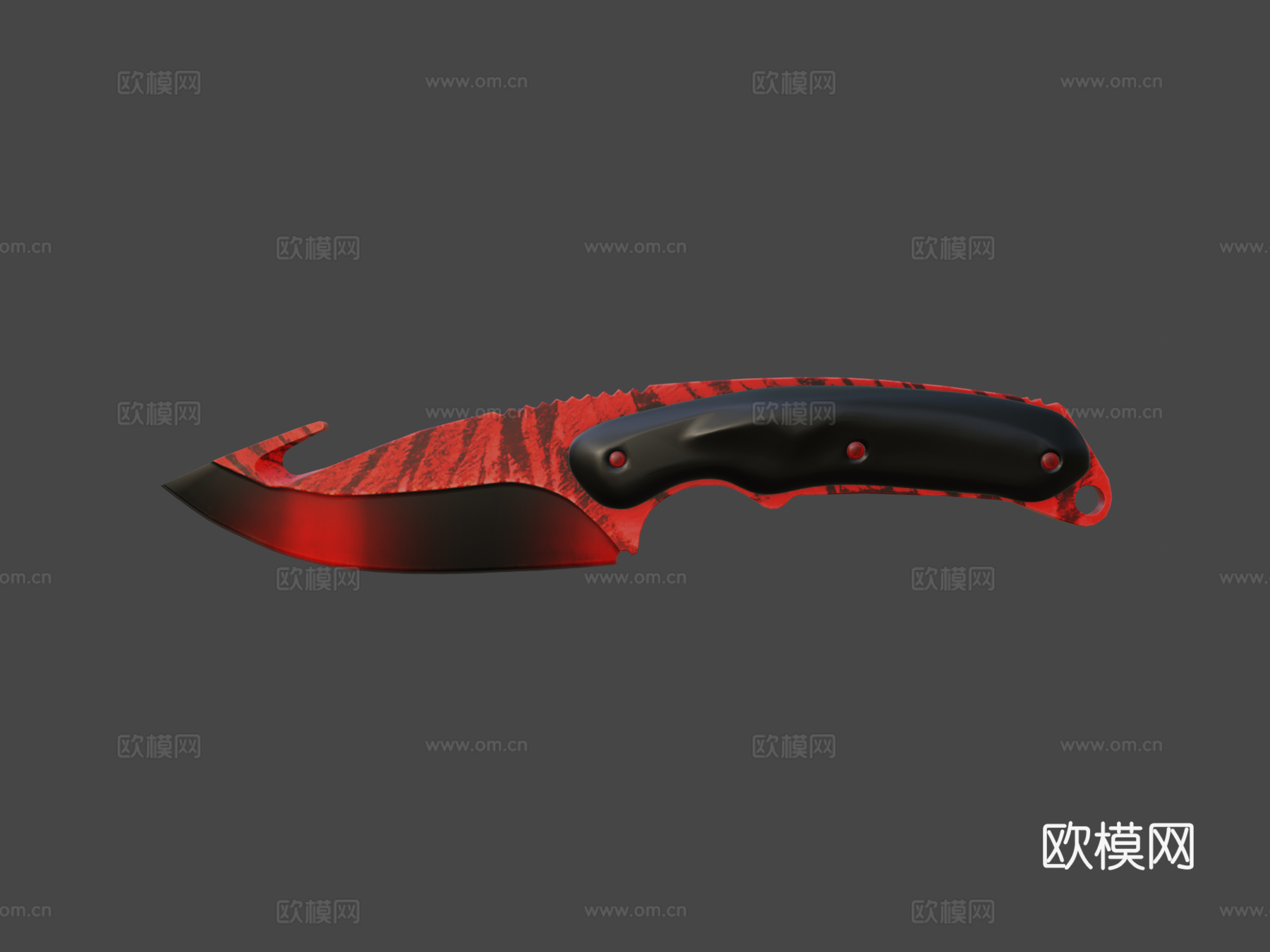 剑齿虎肠刀皮肤3d模型下载（渲染图8）