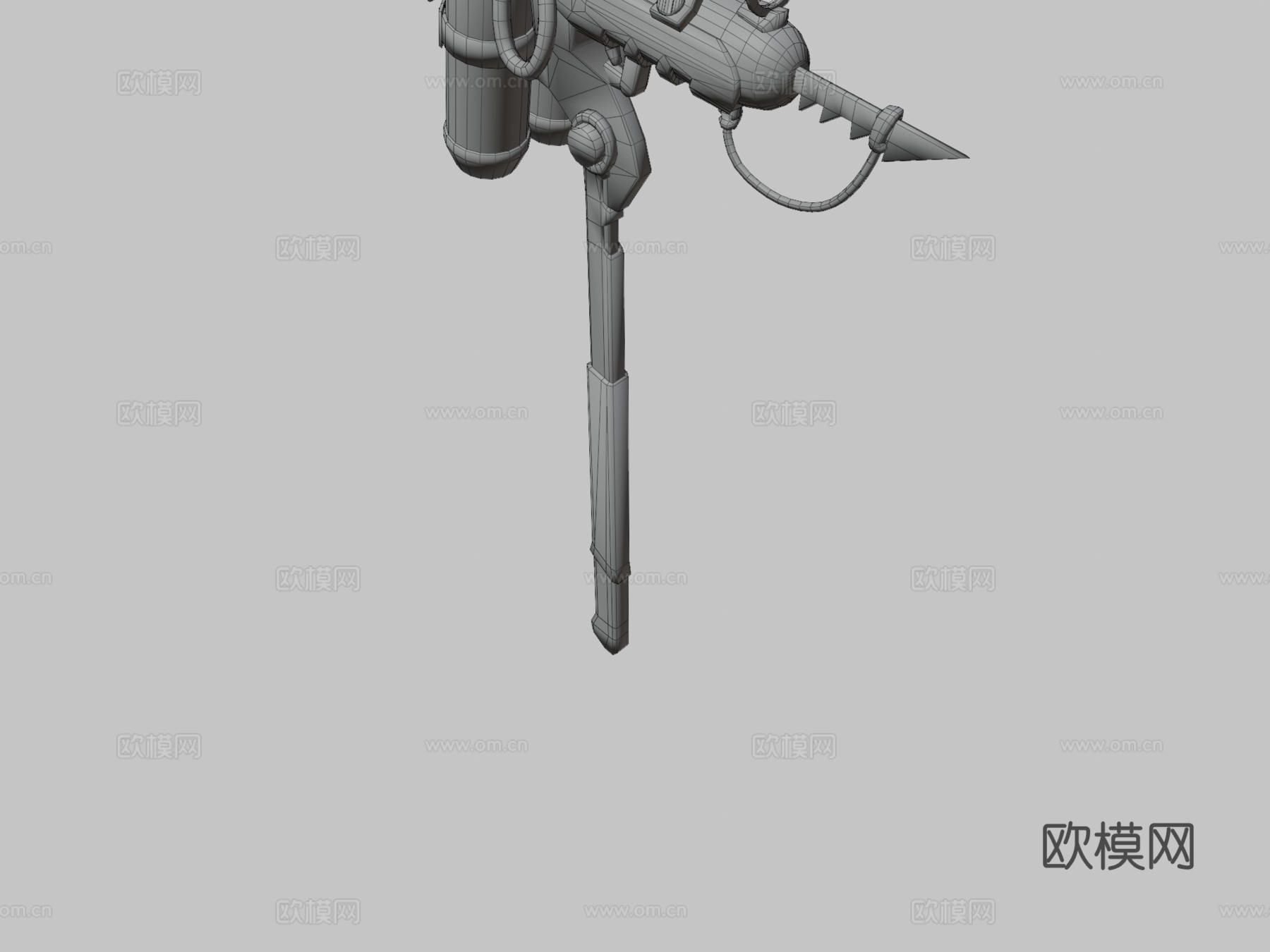 采集工具鱼叉斧3d模型下载（渲染图3）