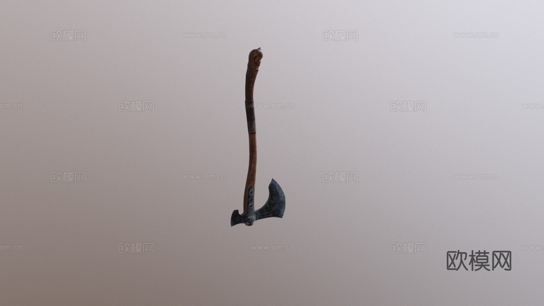 战神之斧3d模型下载（渲染图1）