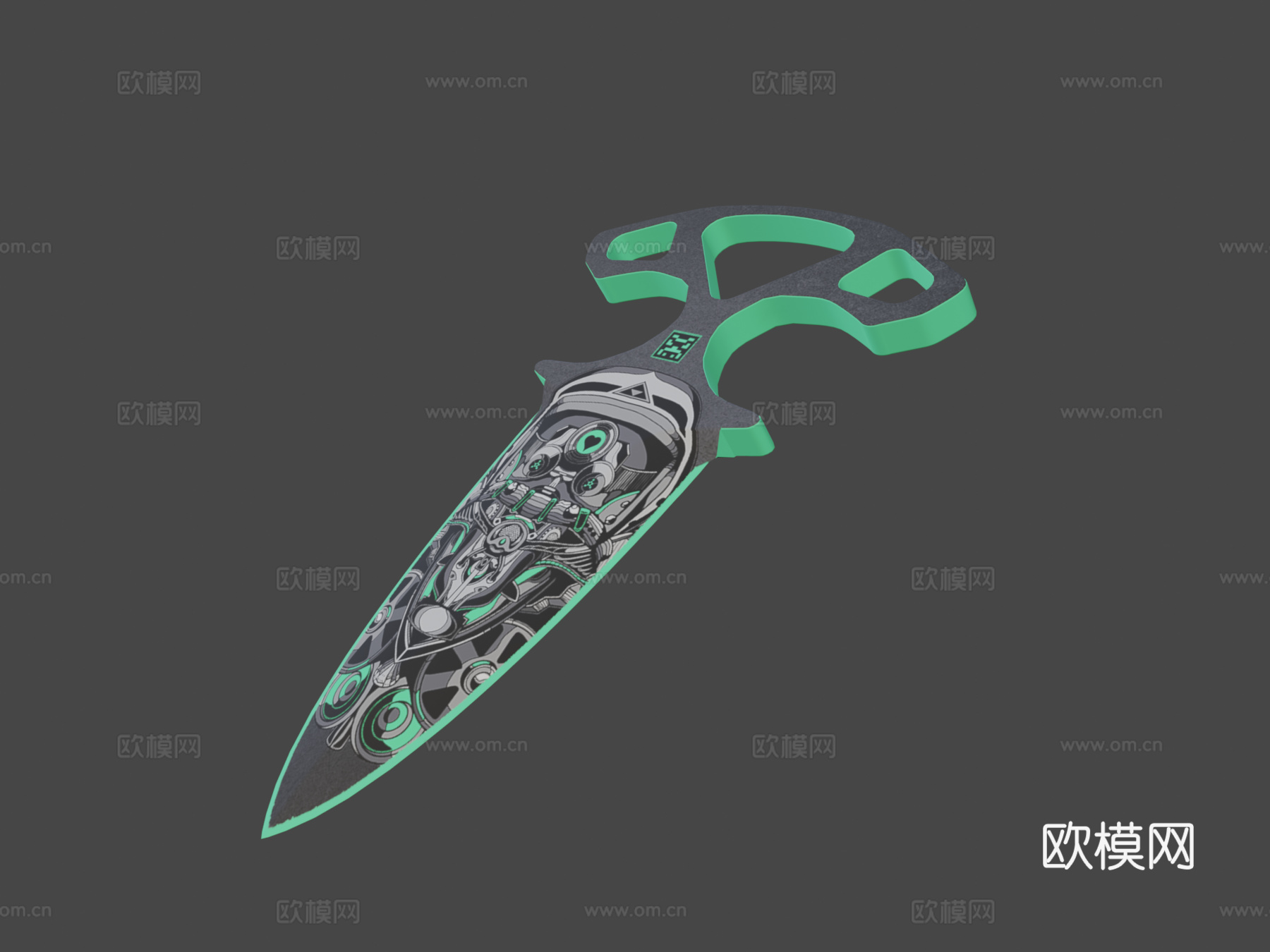 赛博爱推3d模型下载（渲染图7）
