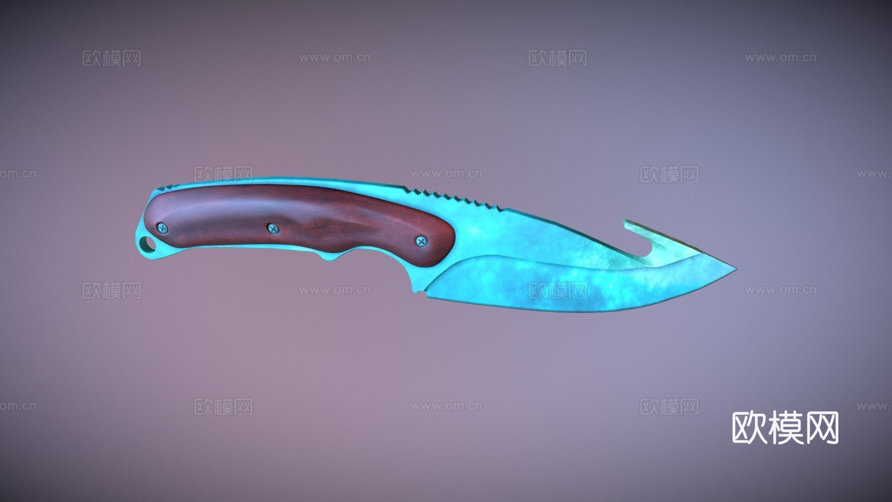 肠刀泻湖3d模型下载（渲染图1）