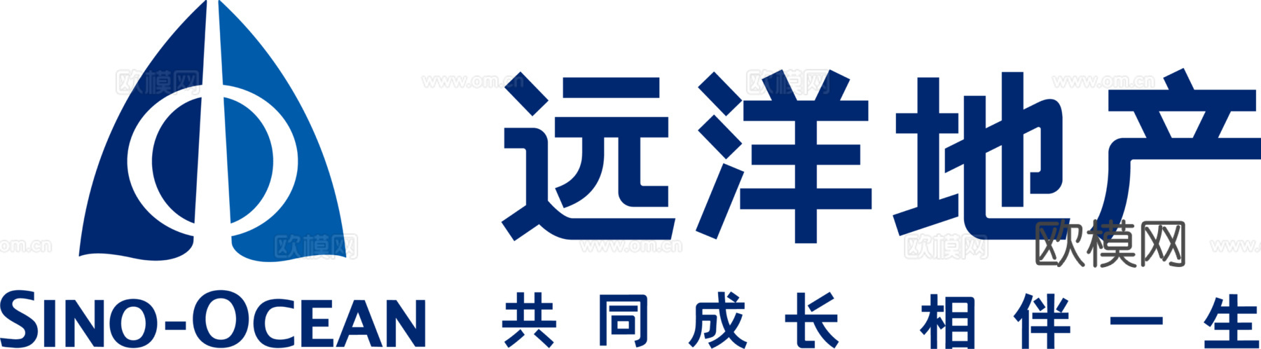 远洋地产，房地产商logo