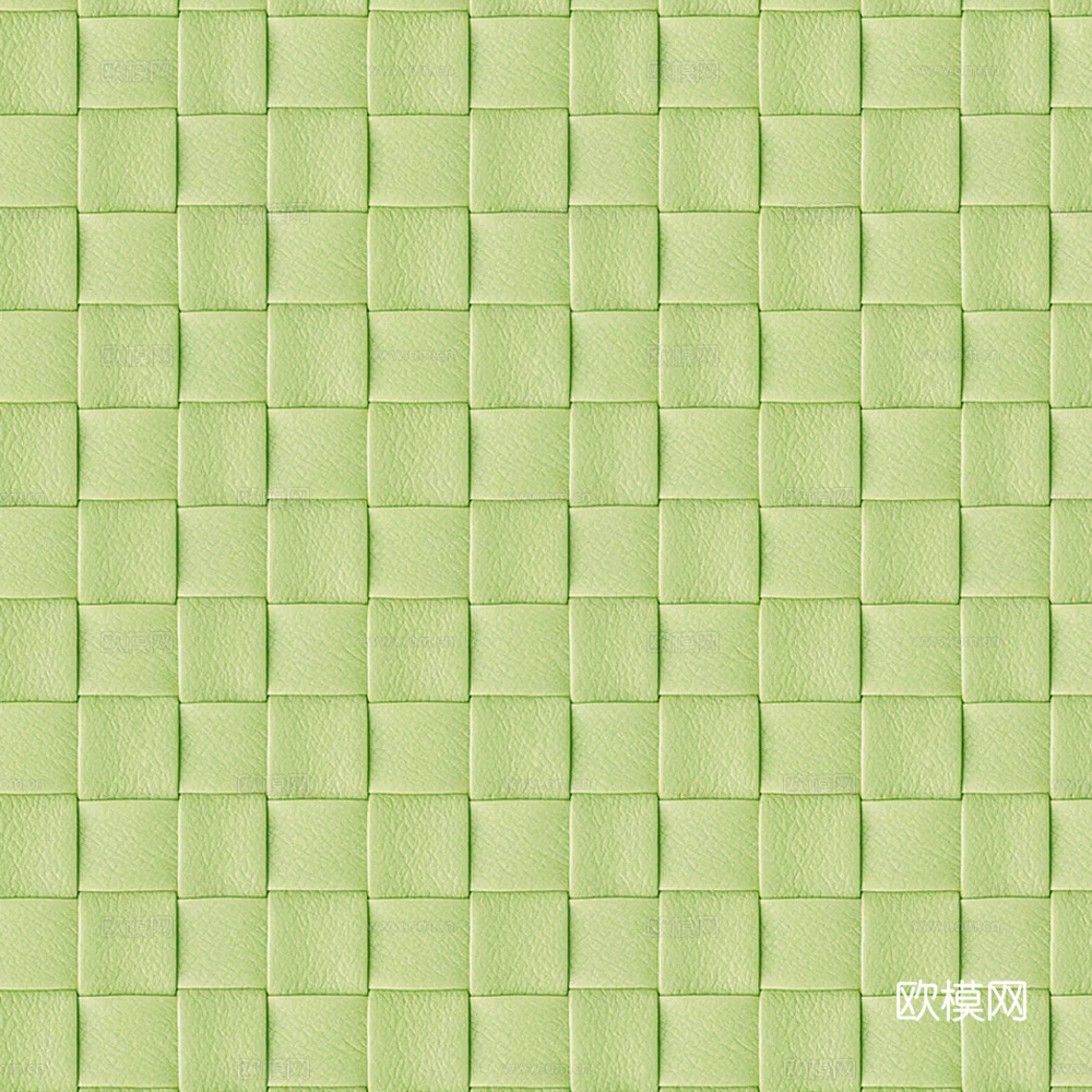 绿色编织皮