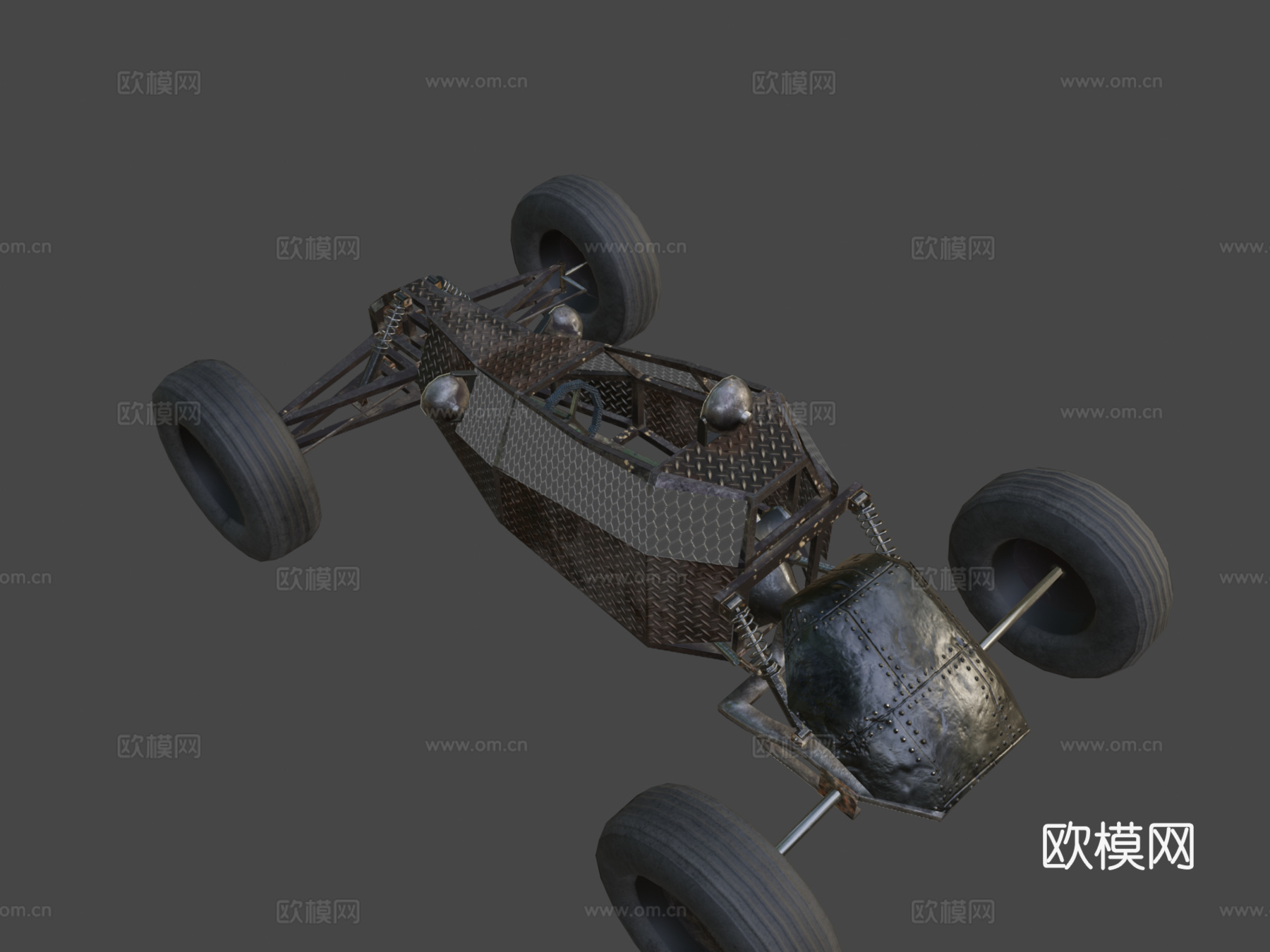 后末日越野车3d模型下载（渲染图7）