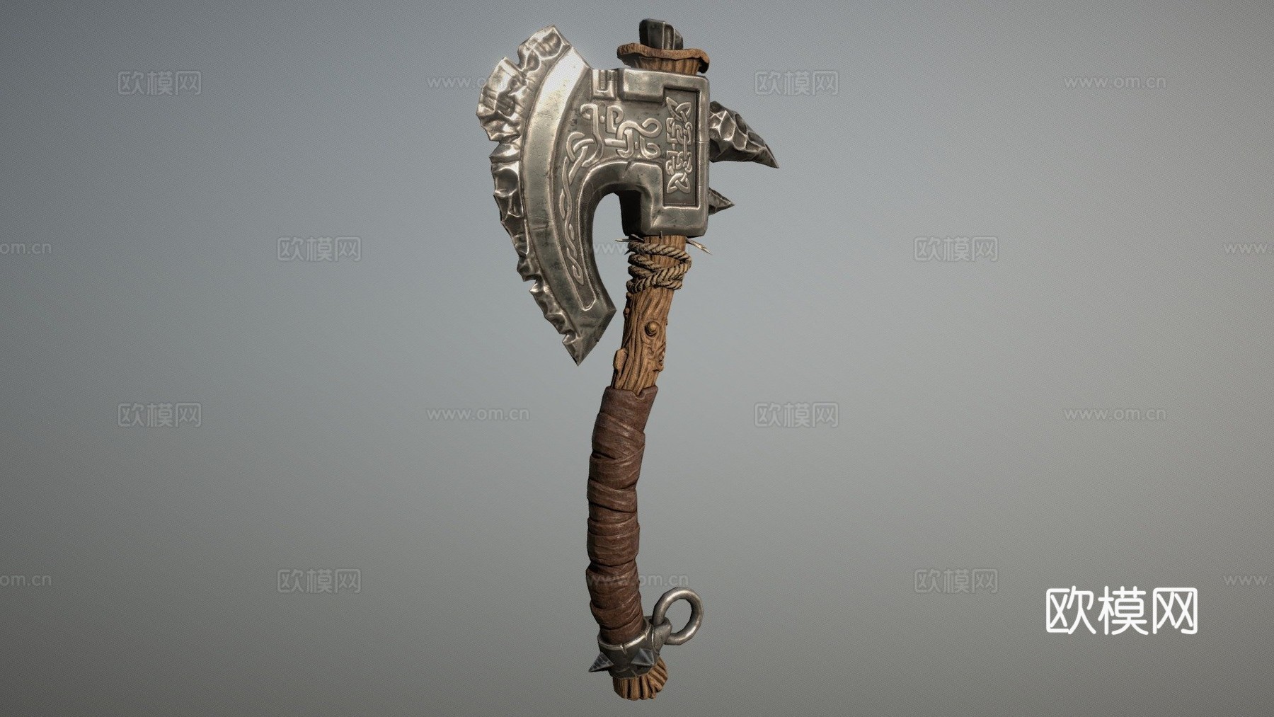 维京斧3d模型下载（渲染图1）