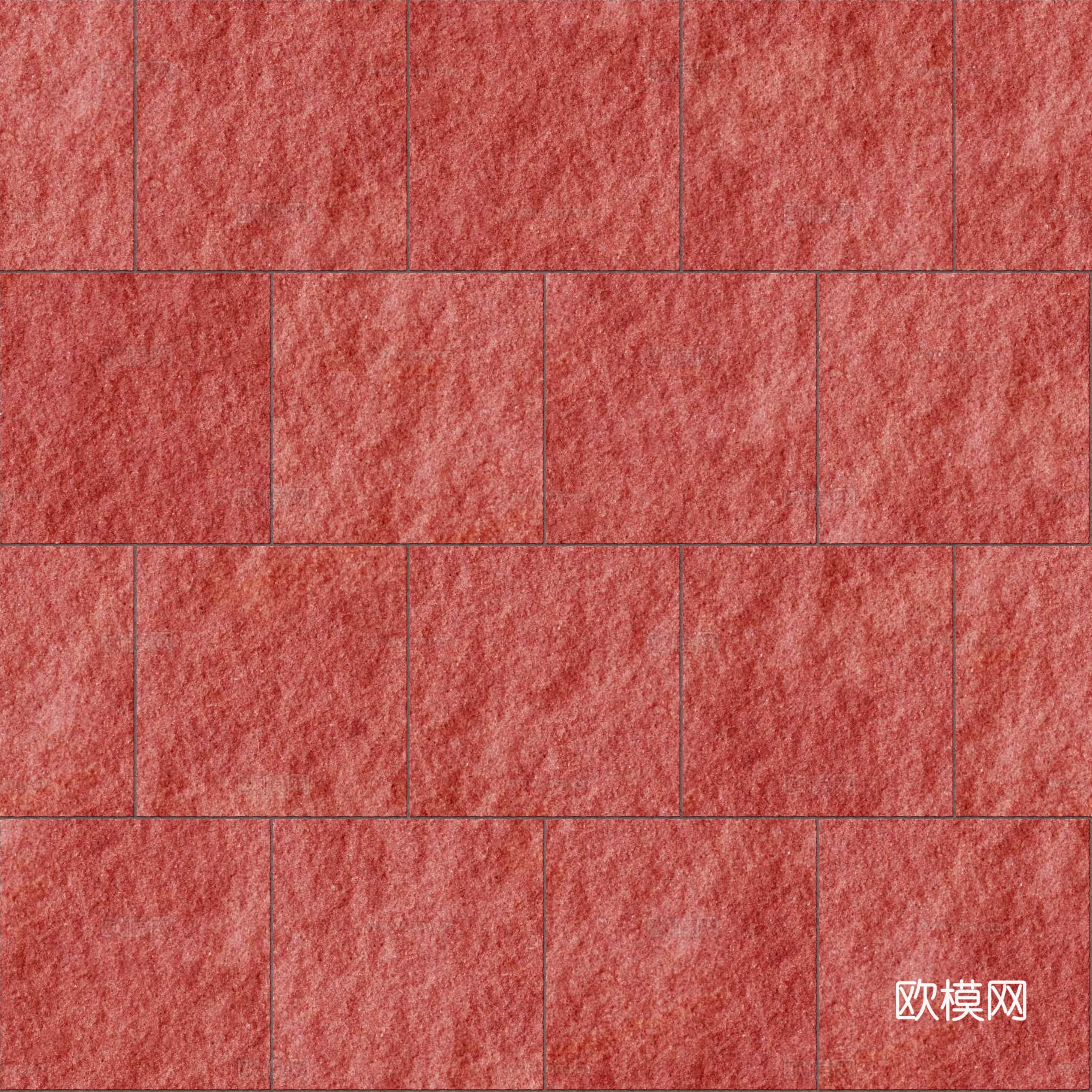 暗红色红色砂岩-方形错缝-横向36