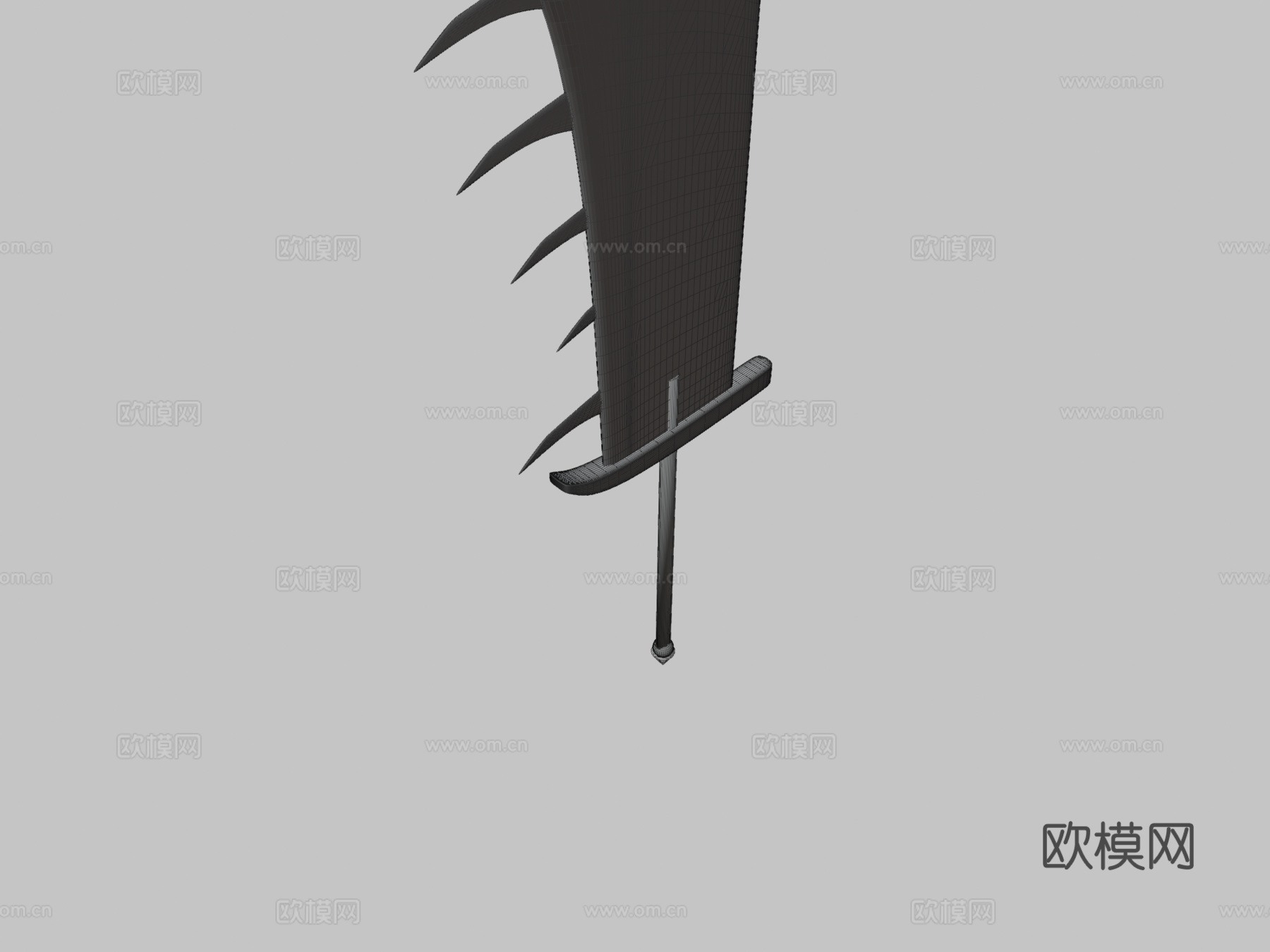 怪物猎人粉丝自制巨剑3d模型下载（渲染图3）