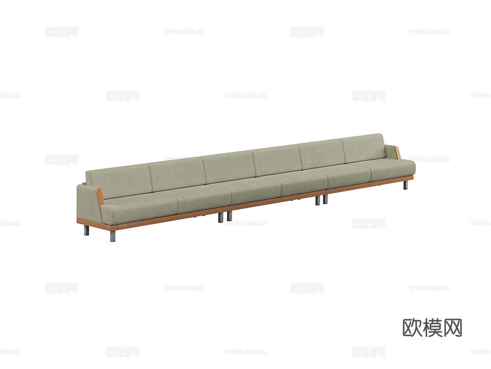 MEBELFORM 公共多人沙发3d模型下载（渲染图3）