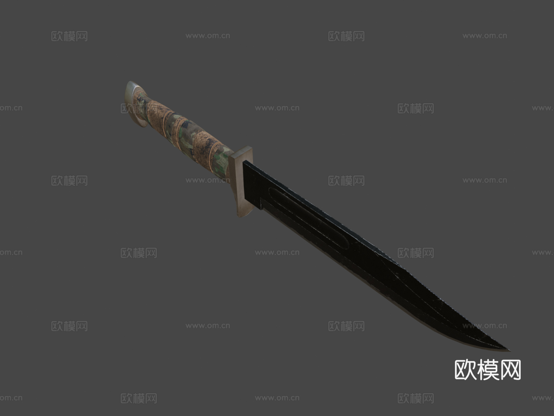 KABAR风格刀3d模型下载（渲染图7）