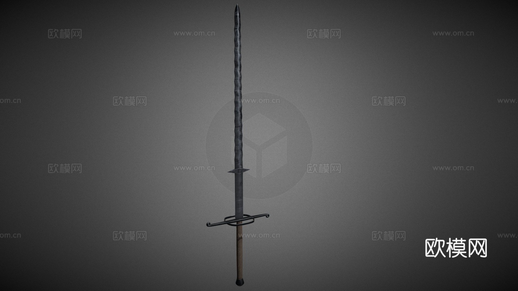 双手剑3d模型下载（渲染图1）