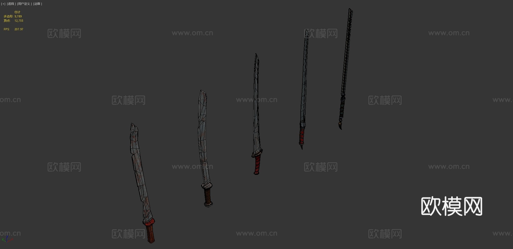 死亡猎人双刃3d模型下载（渲染图4）