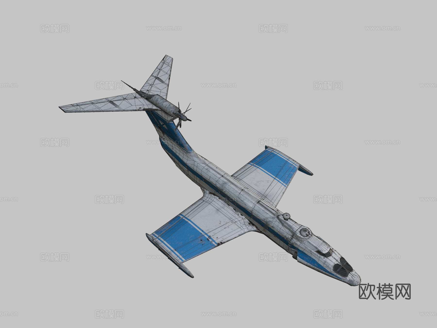 地效飞行器A90雏鹰3d模型下载（渲染图2）