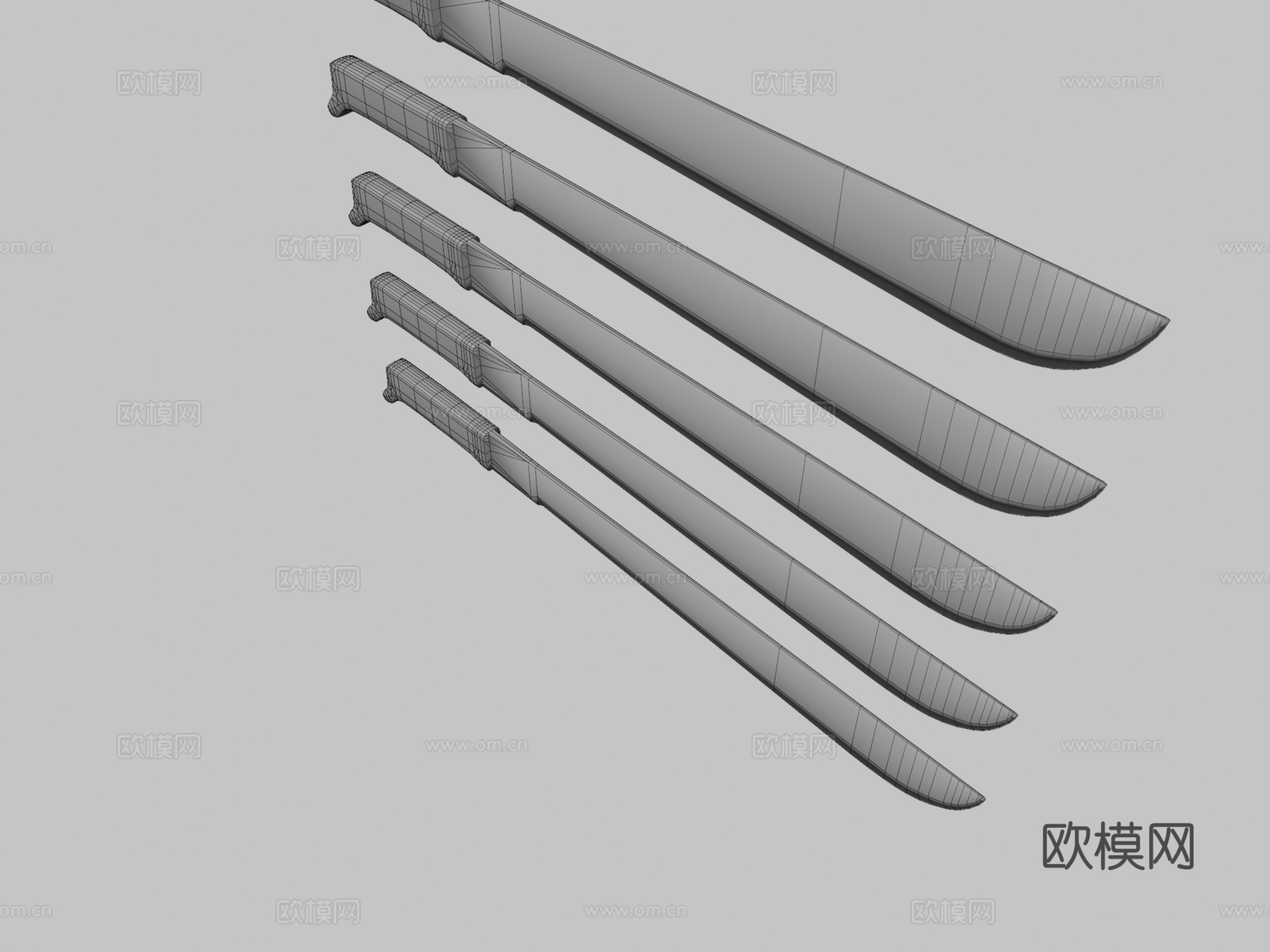 砍刀3d模型下载（渲染图3）