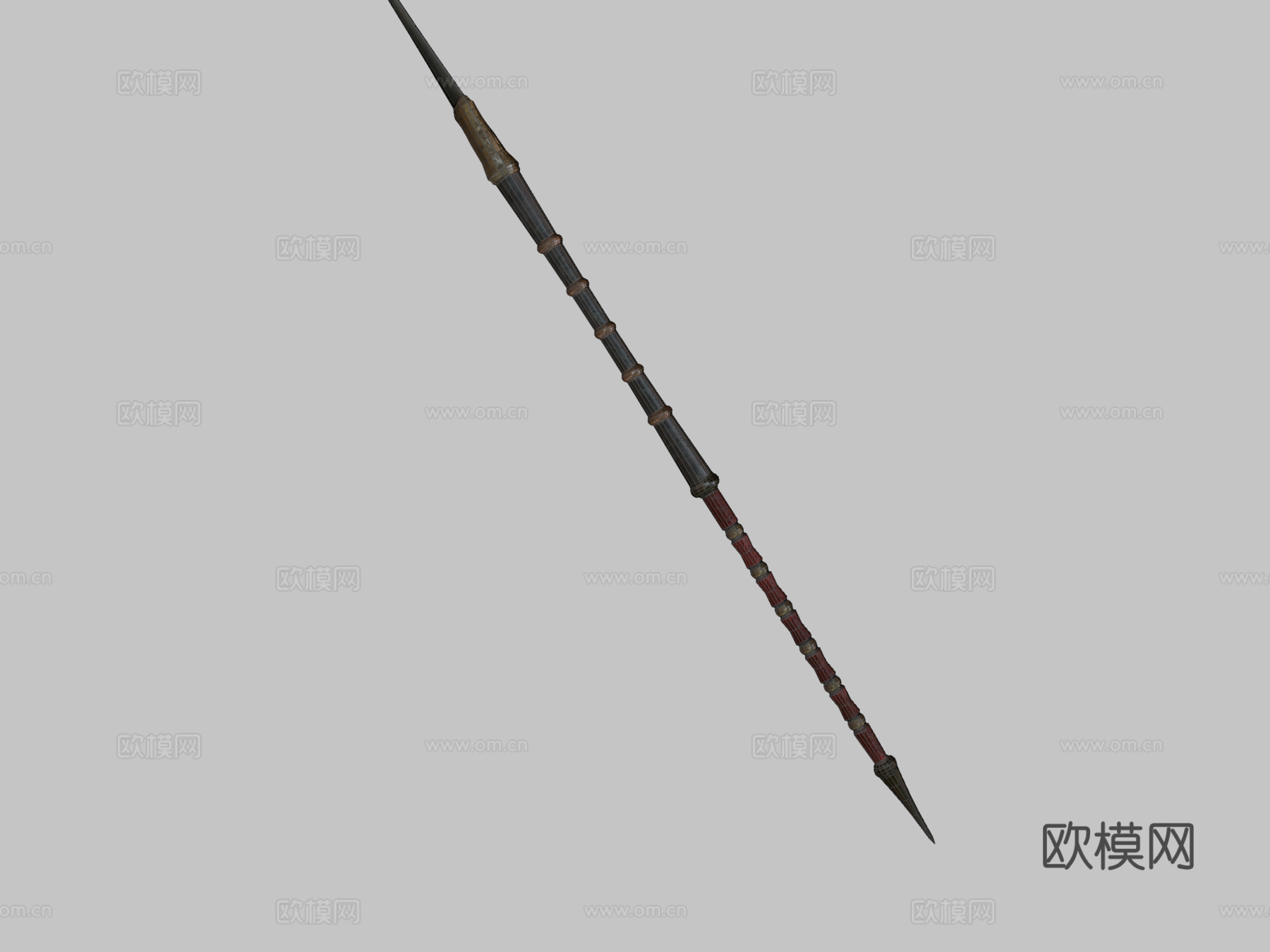 死亡猎人矛第三级3d模型下载（渲染图2）