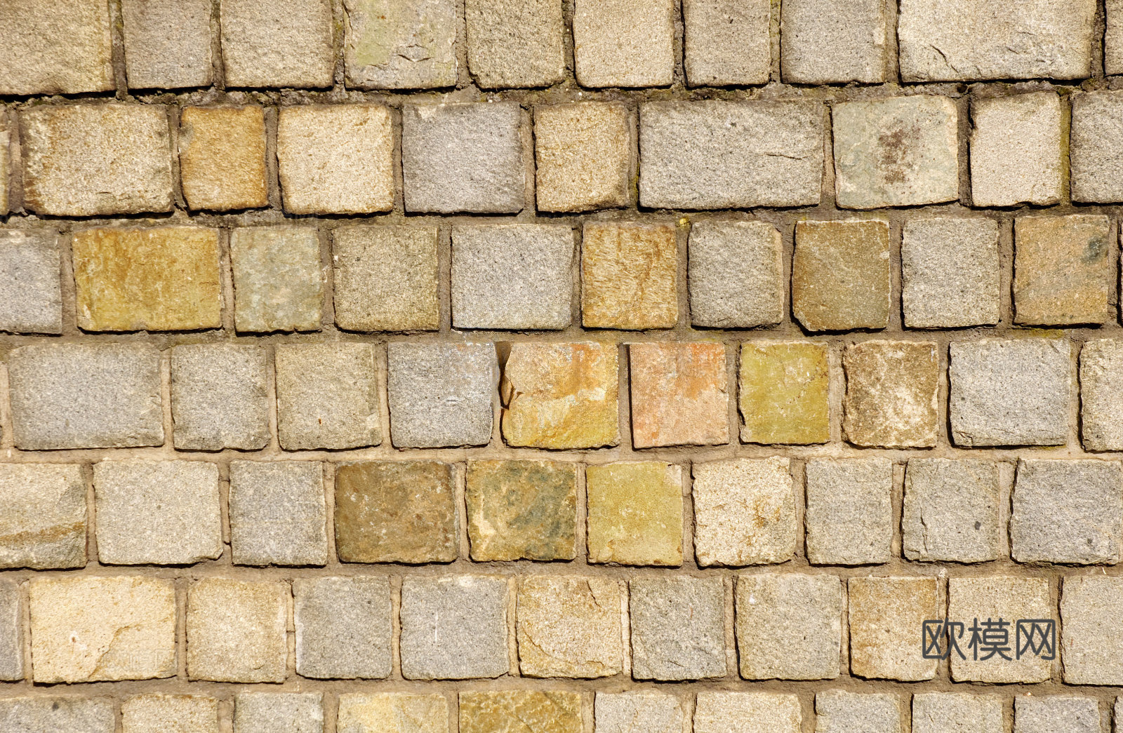 规则矩形形态干垒石，毛石墙面20下载