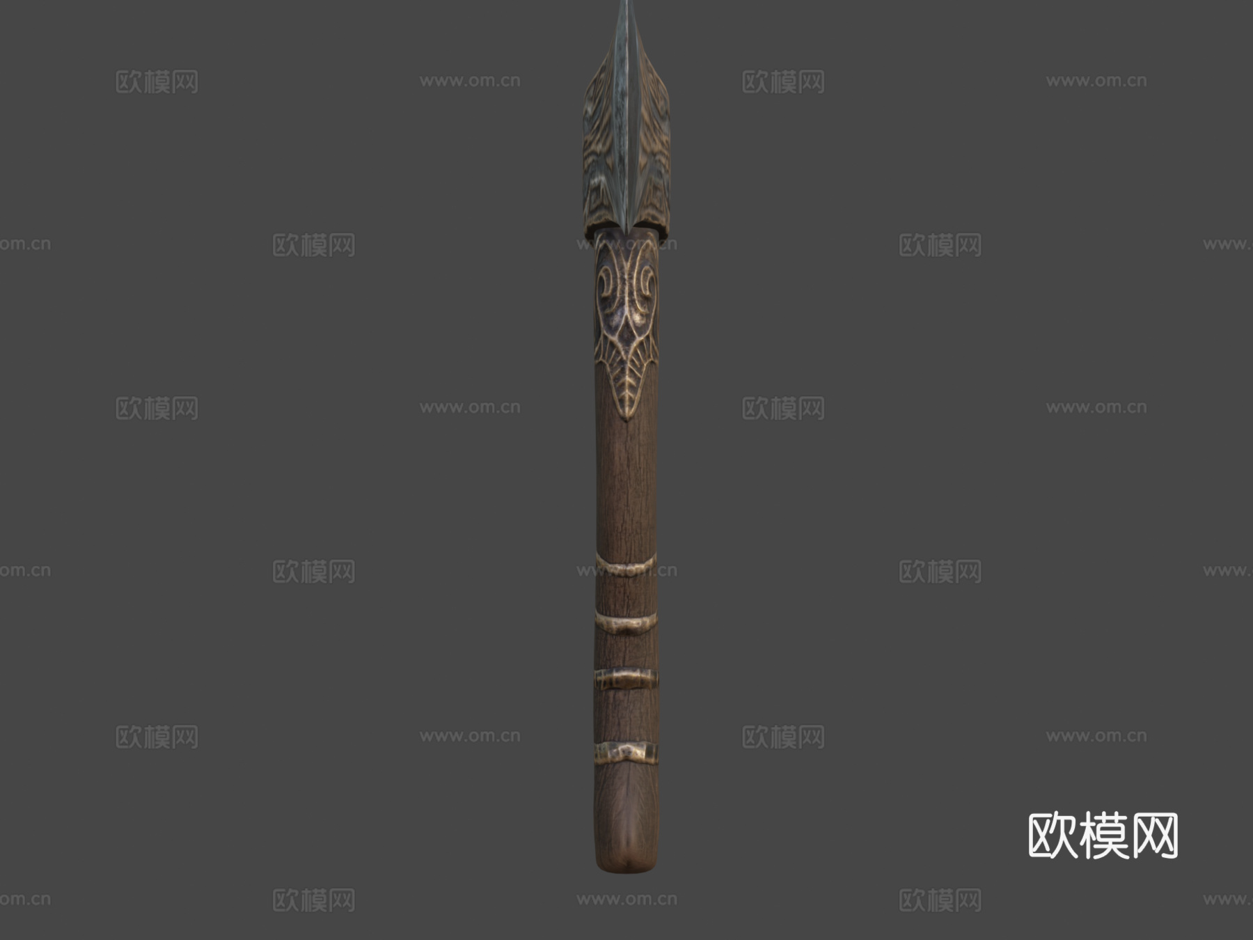 诅咒财宝手斧3d模型下载（渲染图8）
