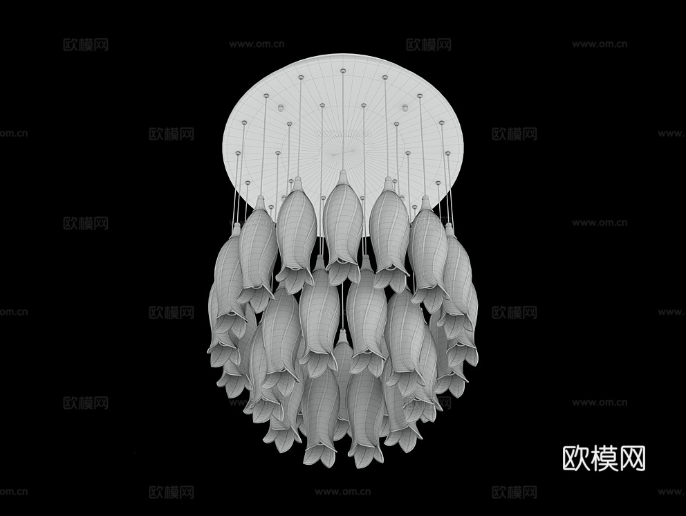 Cloyd 轻奢装饰灯 吸顶灯3d模型下载（渲染图2）