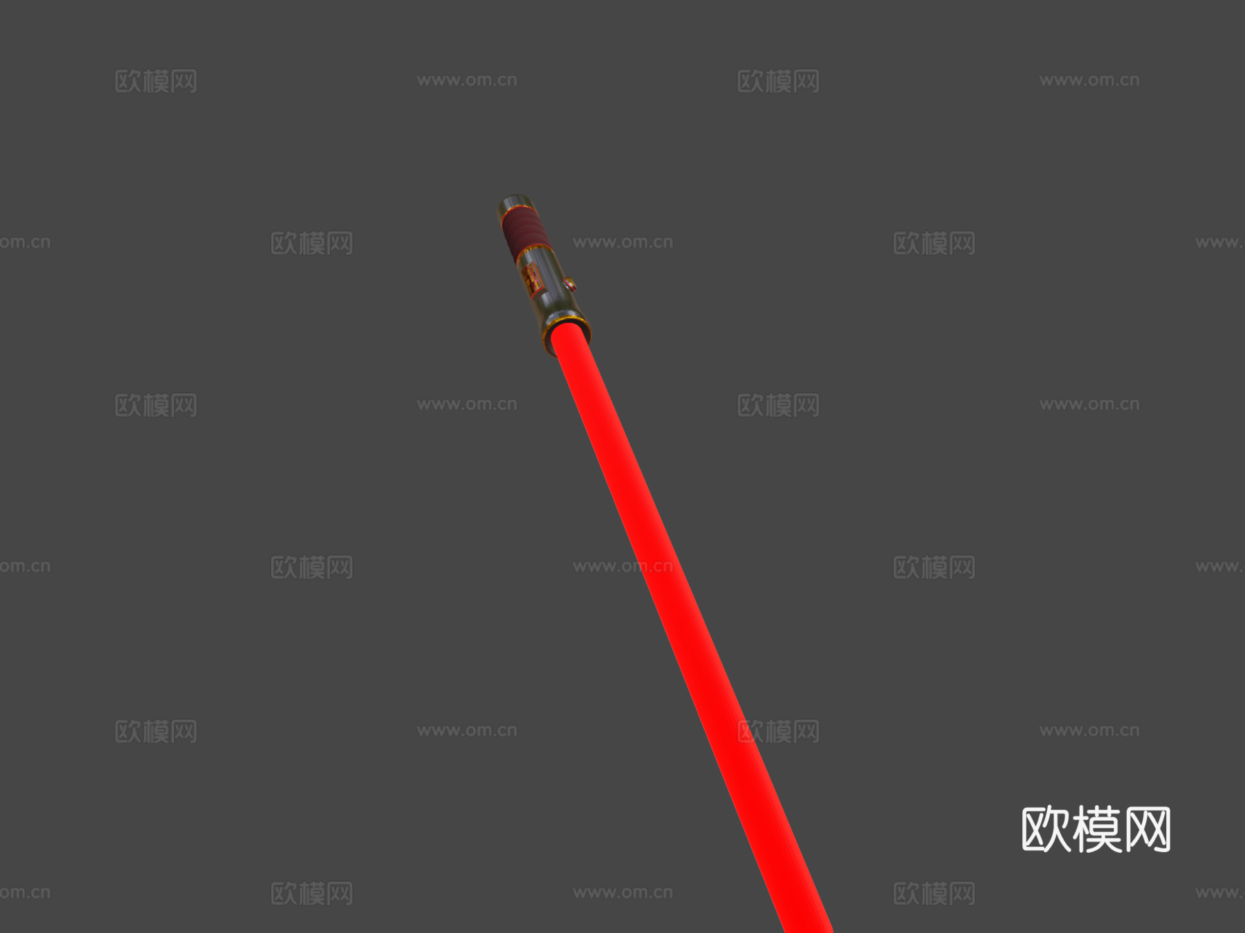 红色光剑3d模型下载（渲染图5）