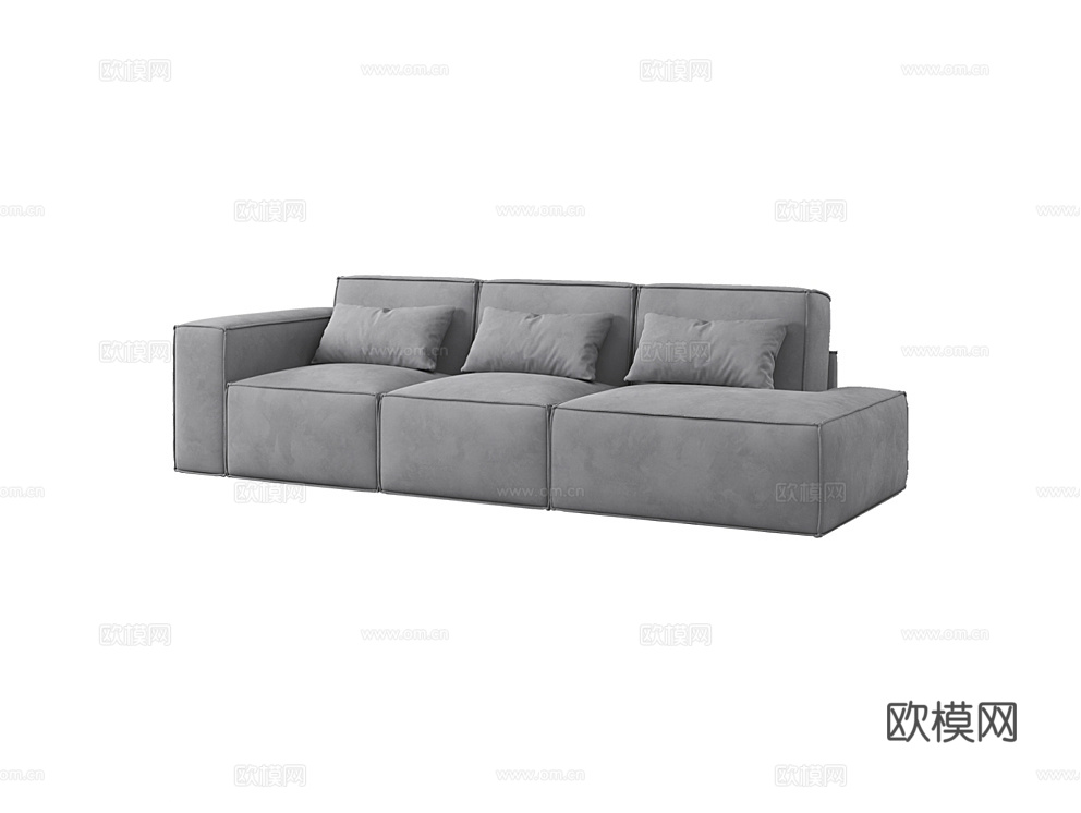 MEBELFORM 三人沙发 沙发床3d模型下载（渲染图1）