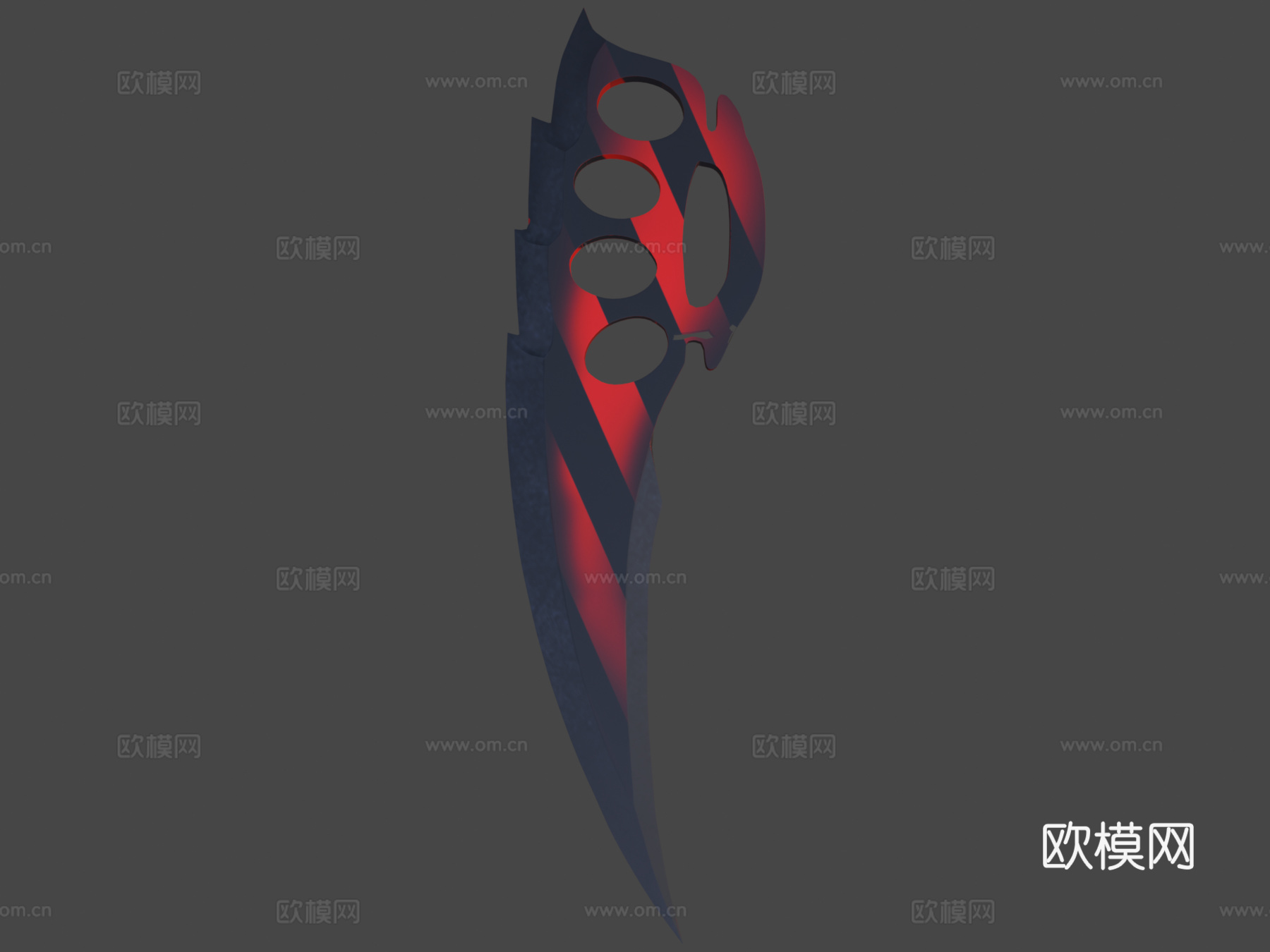 指节刀红虎爪刀天空3d模型下载（渲染图8）