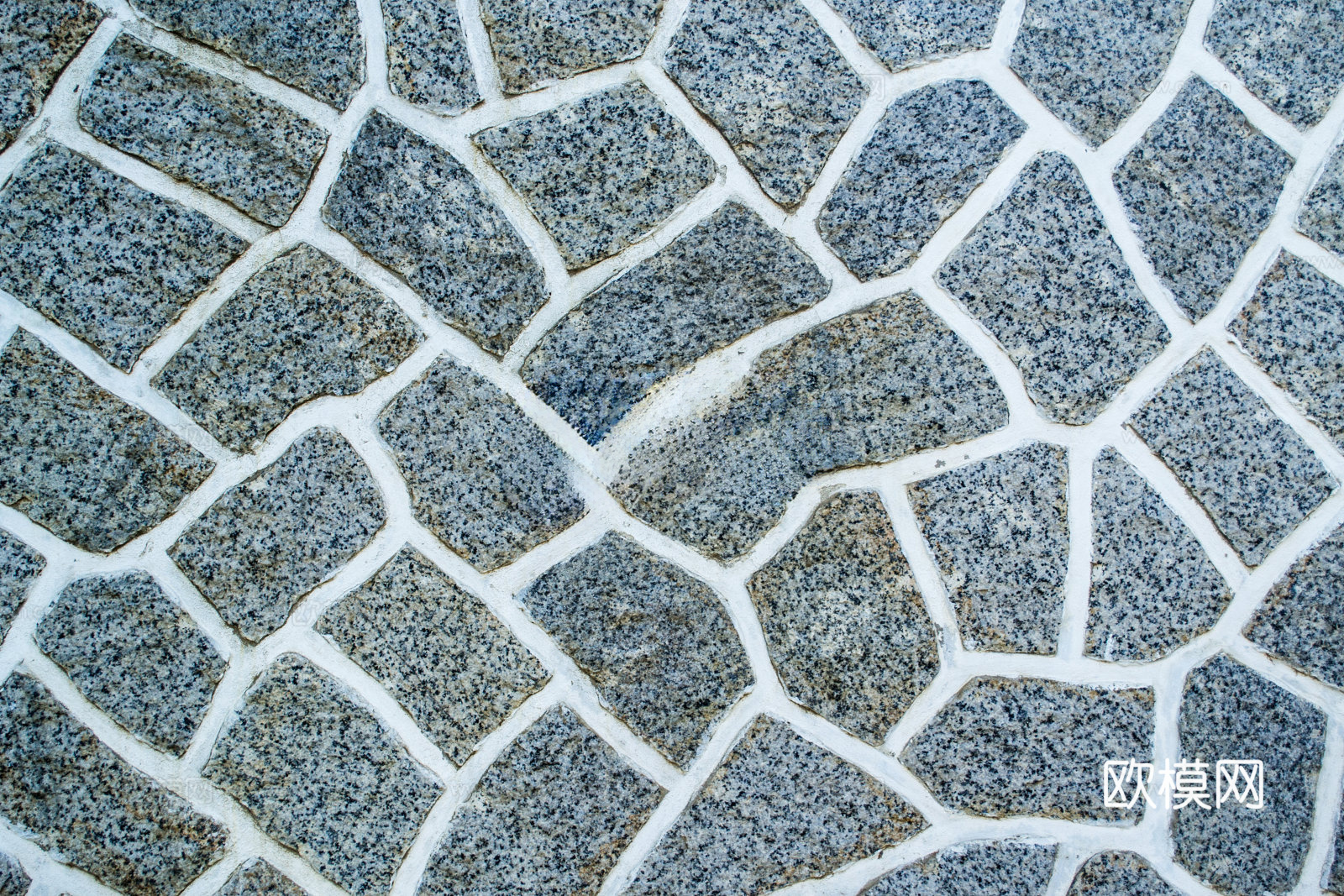 不规则多边形干垒石，自然毛石肌理58