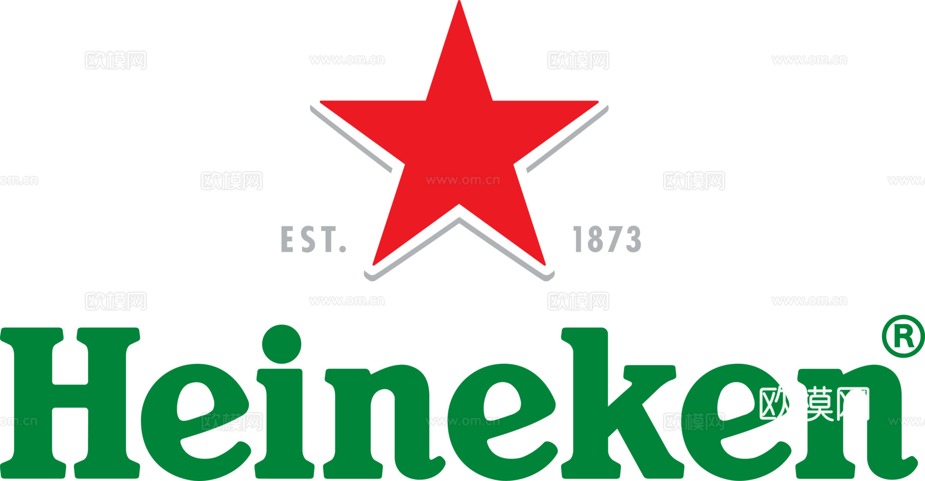 喜力啤酒3，啤酒品牌logo