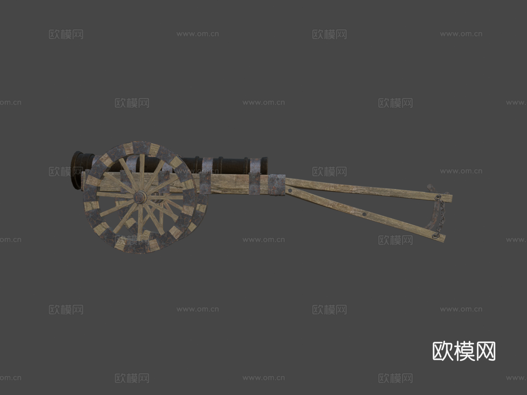 炮CG模型3d模型下载（渲染图6）