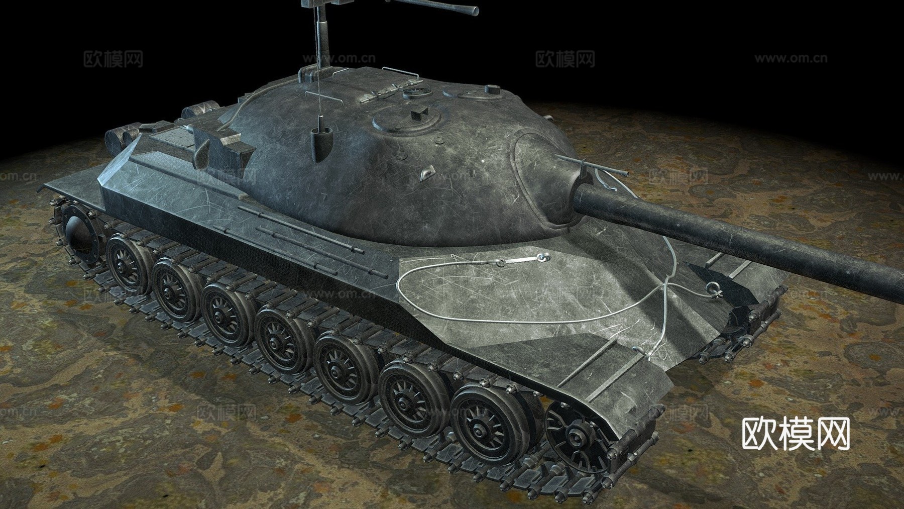 坦克JS73d模型下载（渲染图1）