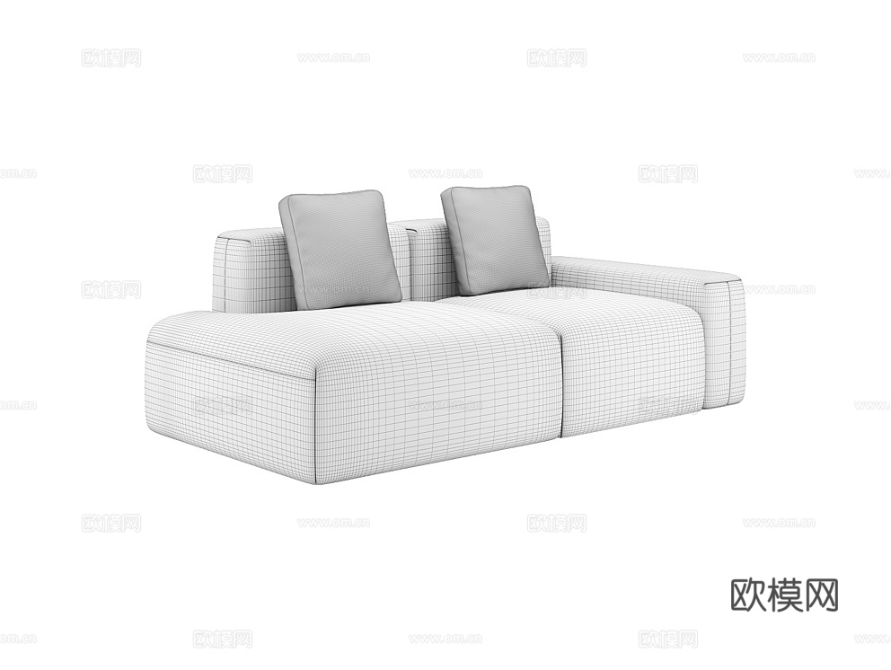 MEBELFORM 双人沙发3d模型下载（渲染图5）