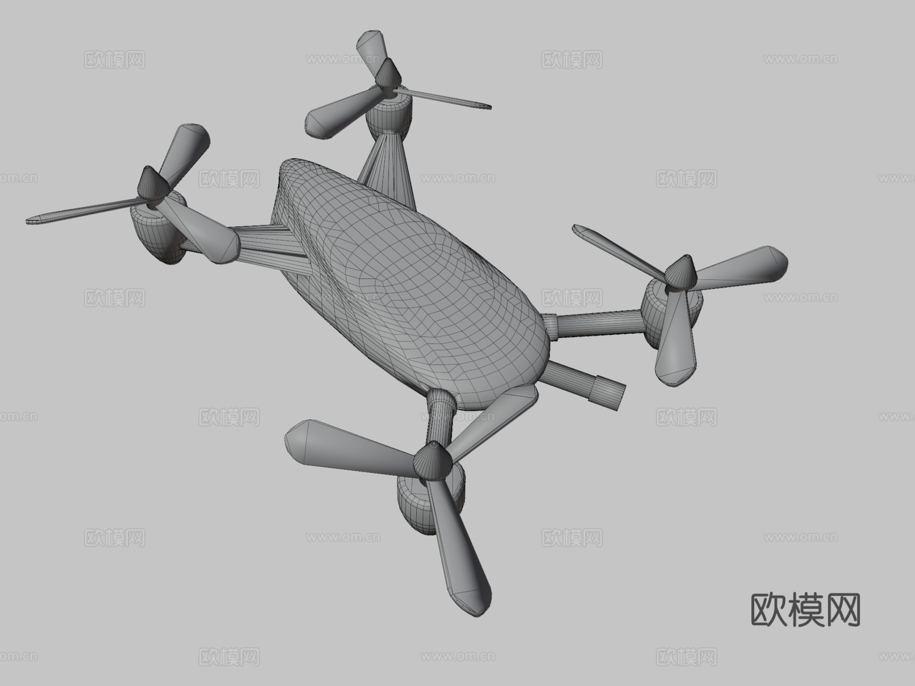 蜂空军战斗无人机云曦郑SamMi3d模型下载（渲染图3）