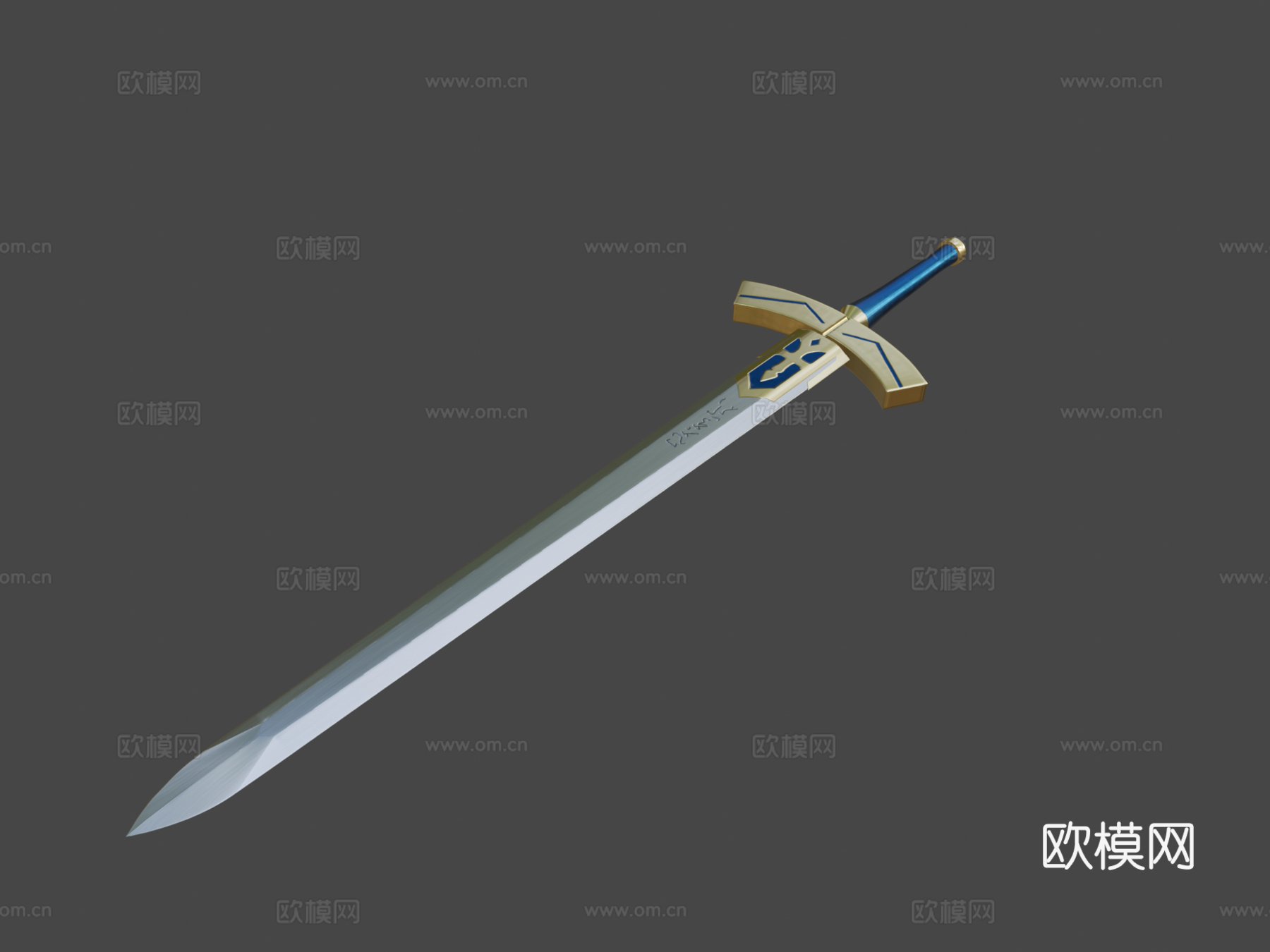 王者之剑命运之夜3d模型下载（渲染图7）