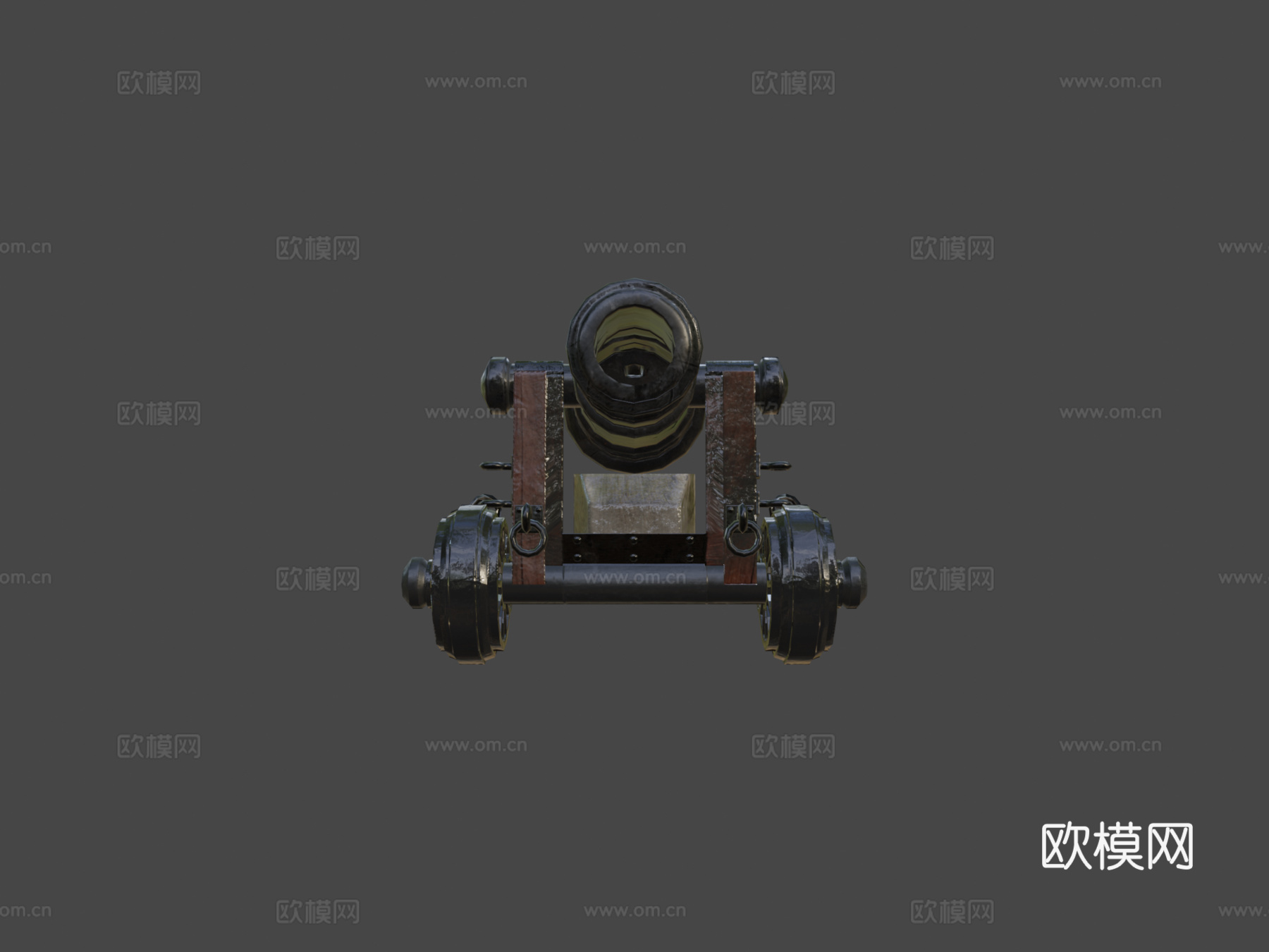 海军炮3d模型下载（渲染图5）