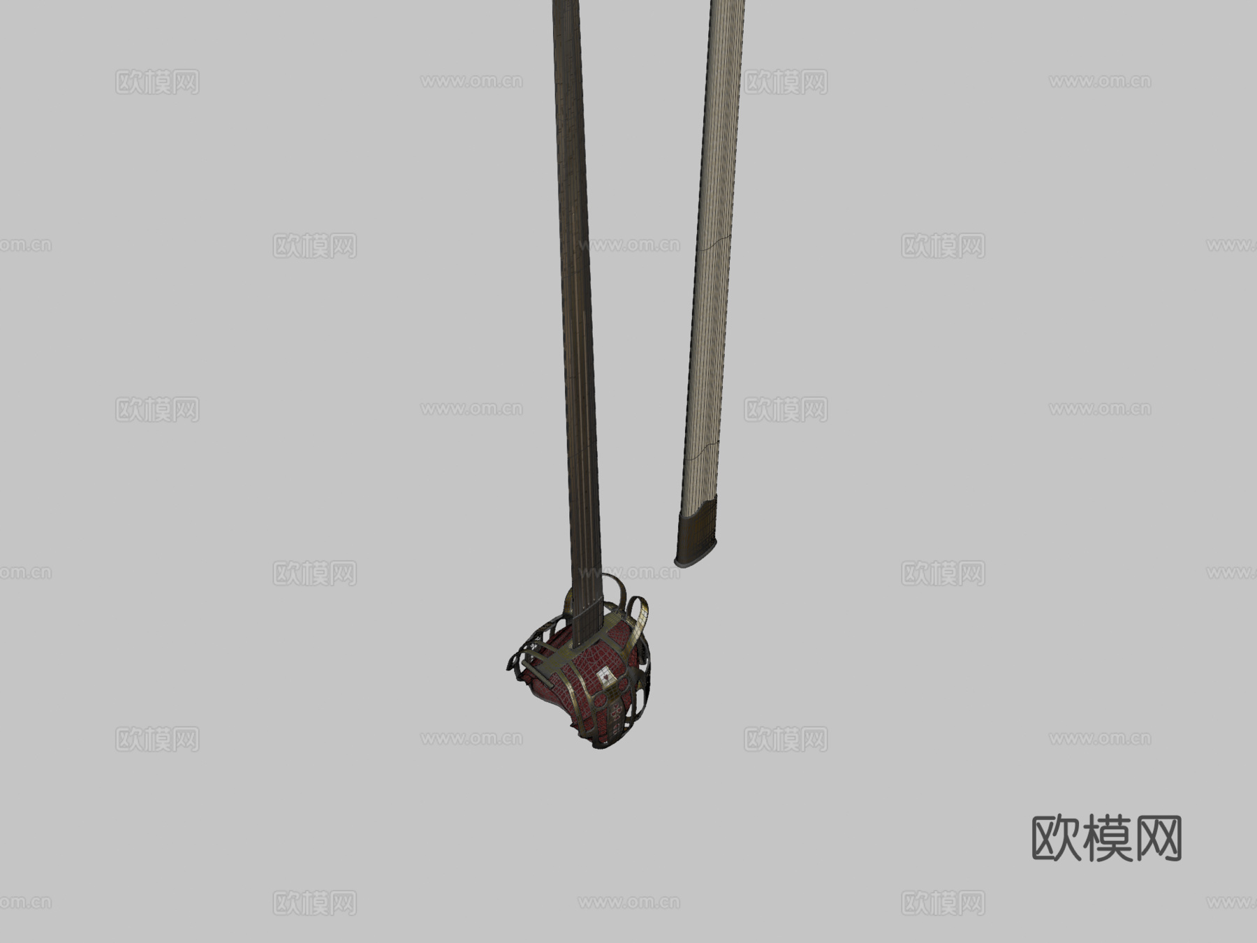 苏格兰阔剑3d模型下载（渲染图2）