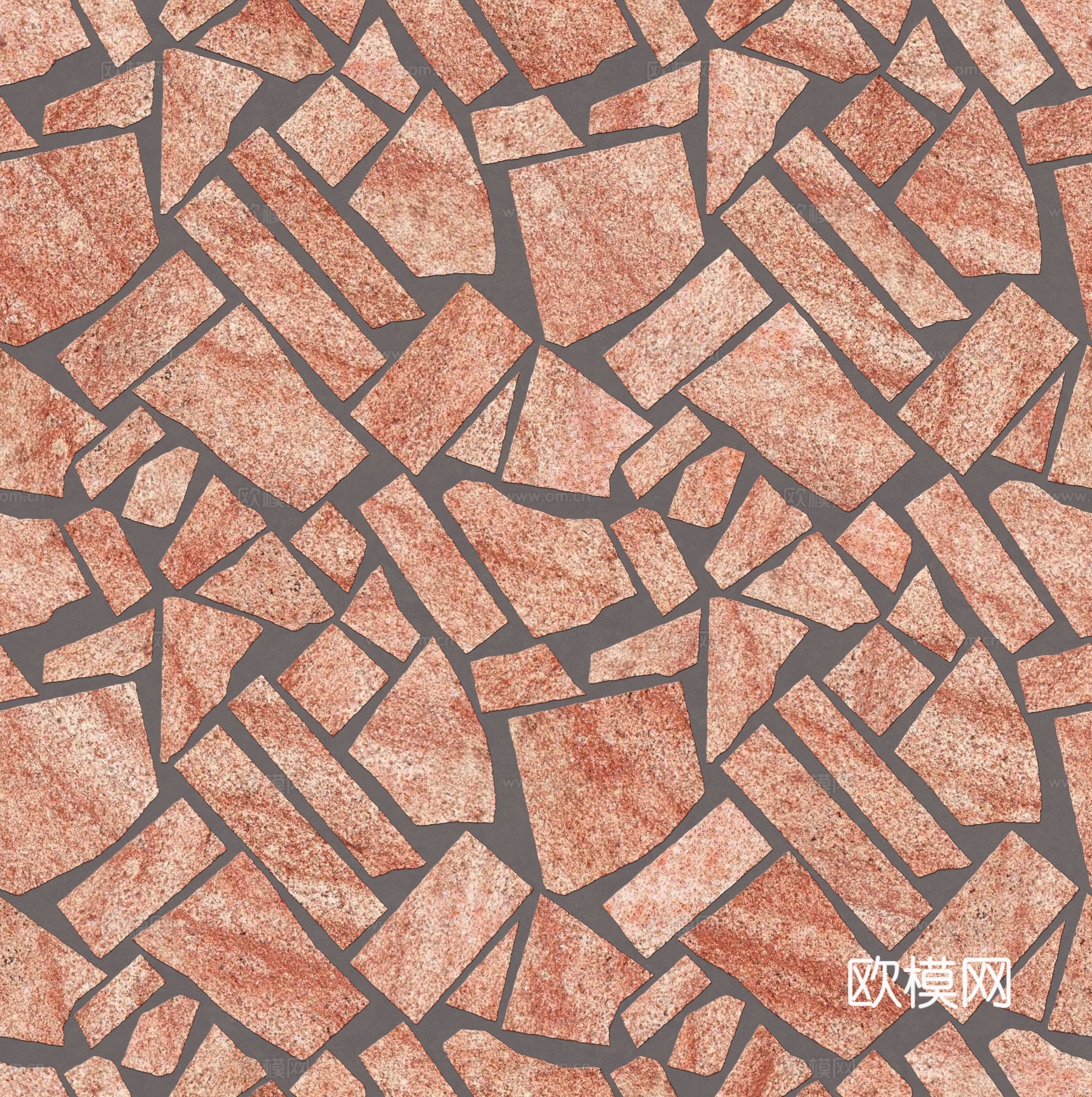 红色砂岩毛石-多边形毛石-破冰纹毛石38下载