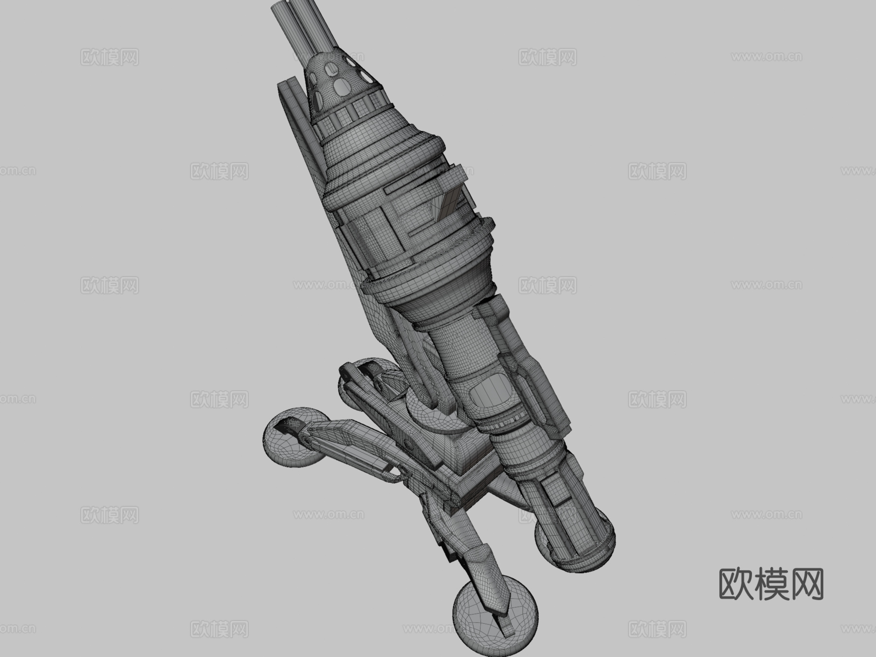 炮塔3d模型下载（渲染图3）