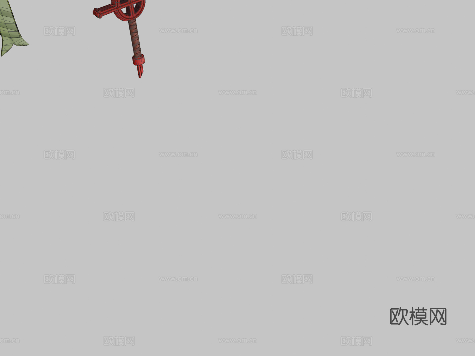 芬恩剑套装1号3d模型下载（渲染图2）