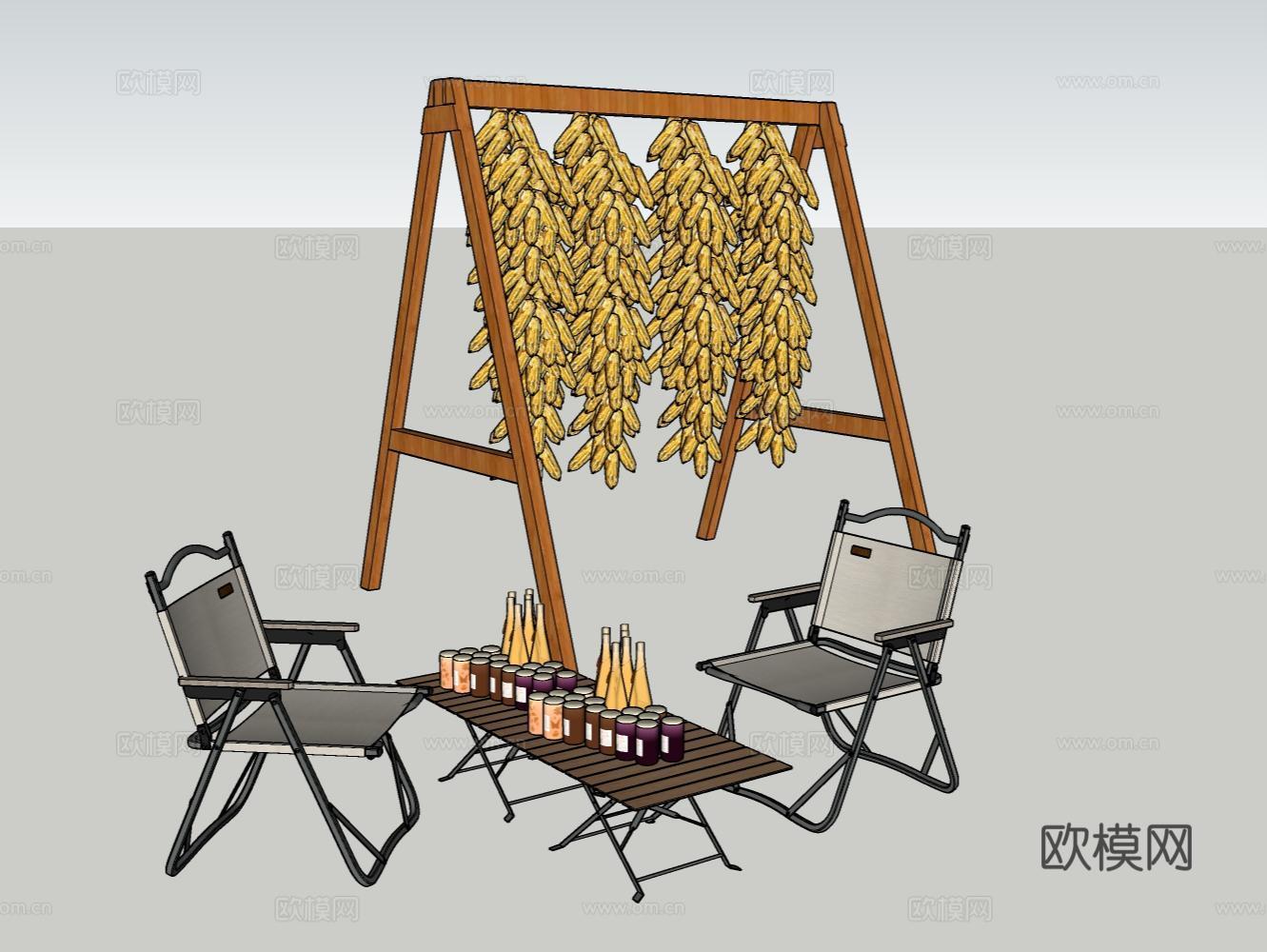 家居饰品灯具器材小品su模型