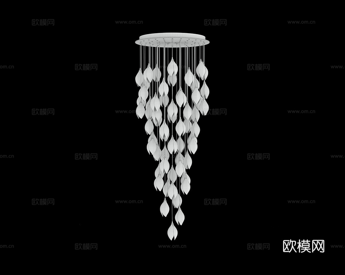 Cloyd 吸顶装饰吊灯3d模型下载（渲染图3）