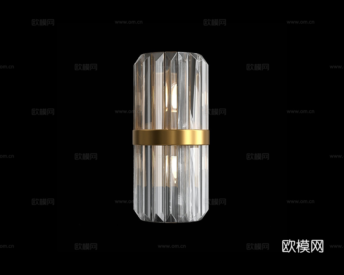 Cloyd 轻奢壁灯3d模型下载（渲染图1）