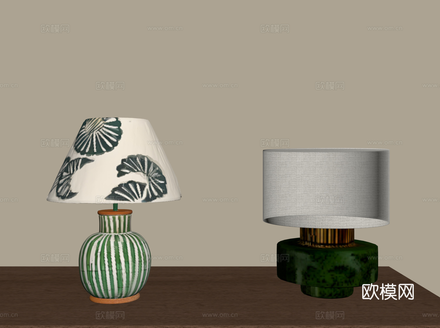 法式台灯su模型