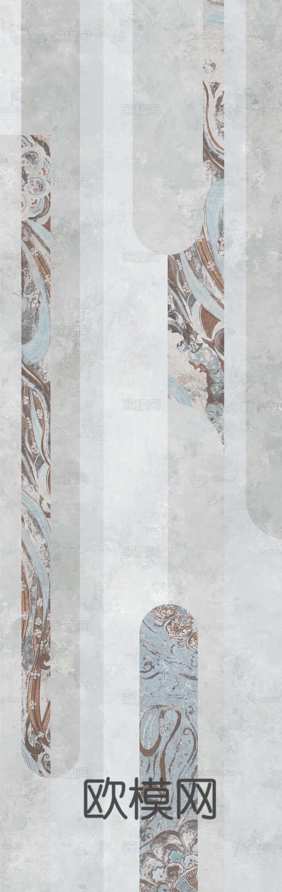 冠珠瓷砖 飞天岩画 岩板背景 连纹岩板