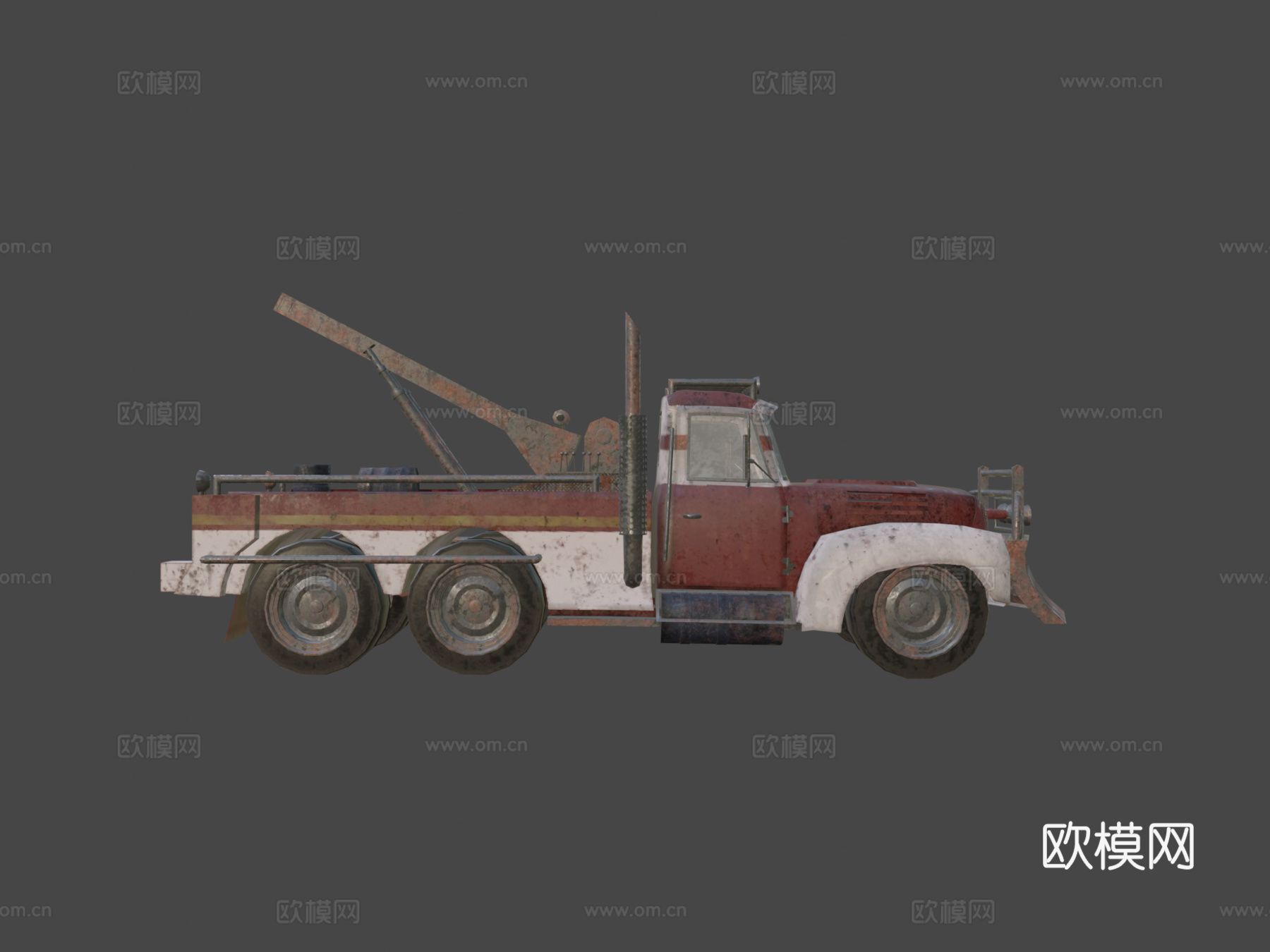 拖车3d模型下载（渲染图5）